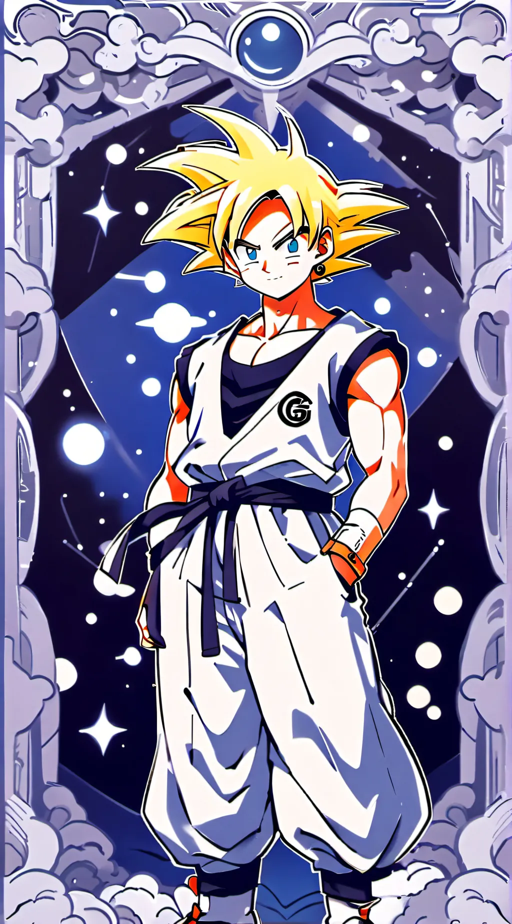 ai character: goku  background