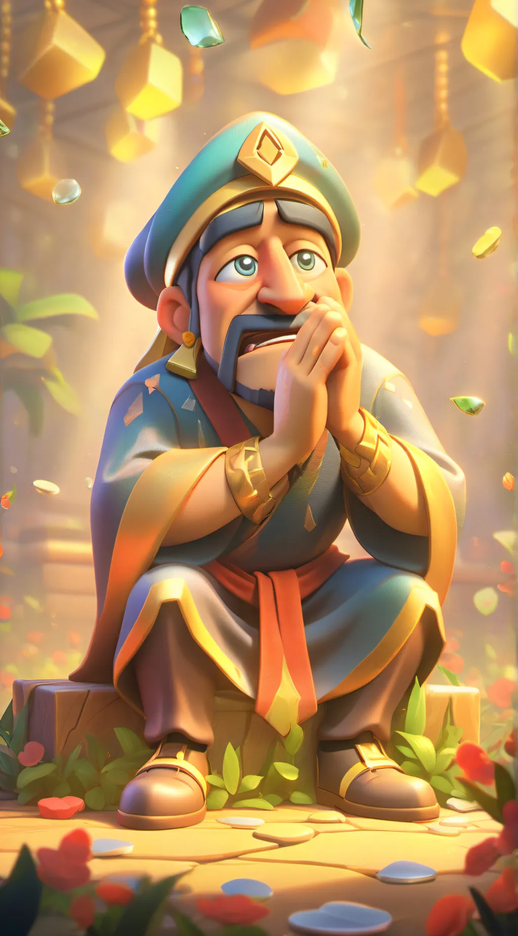 ai character: Helppp!! background