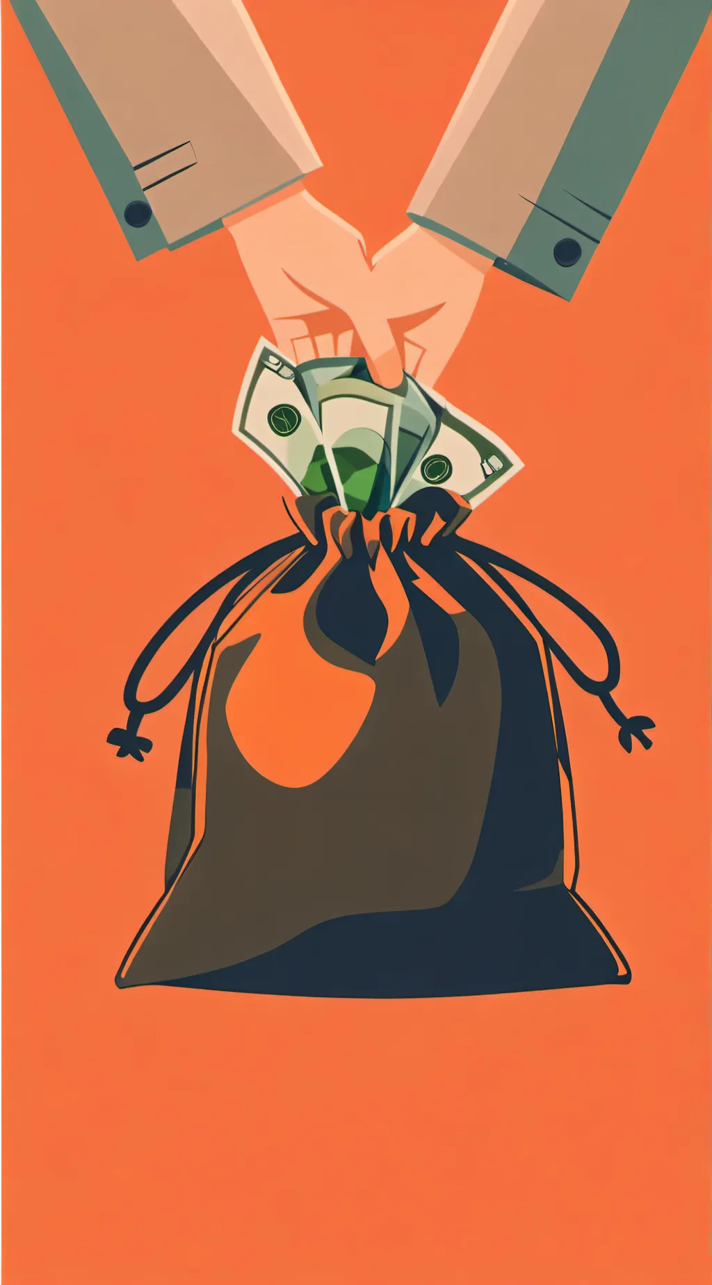 ai character: Moneybag background