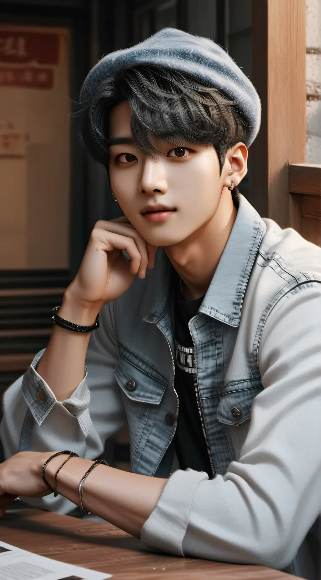 ai character: straykids y BTS background