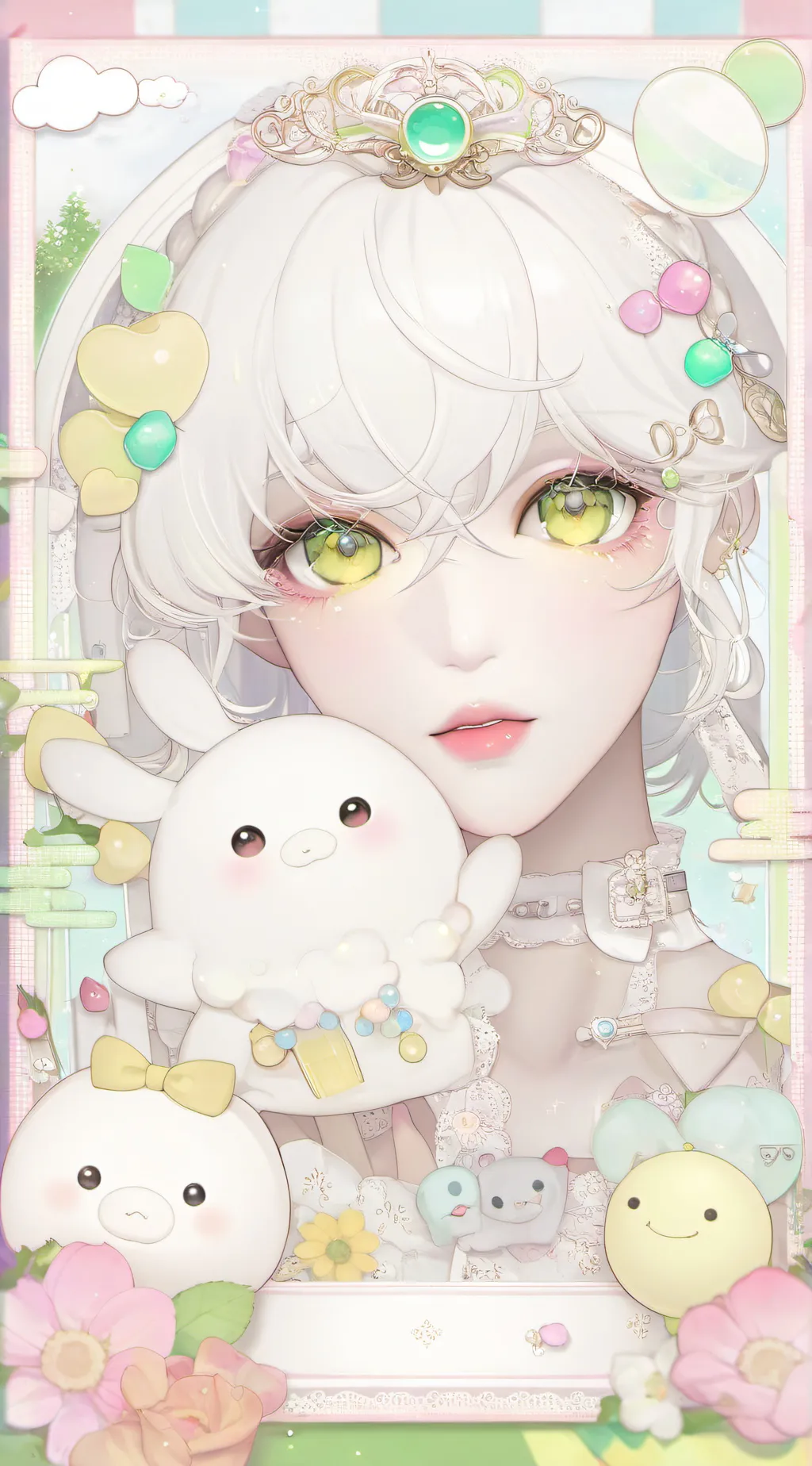 ai character: Mha+you💖💌 background