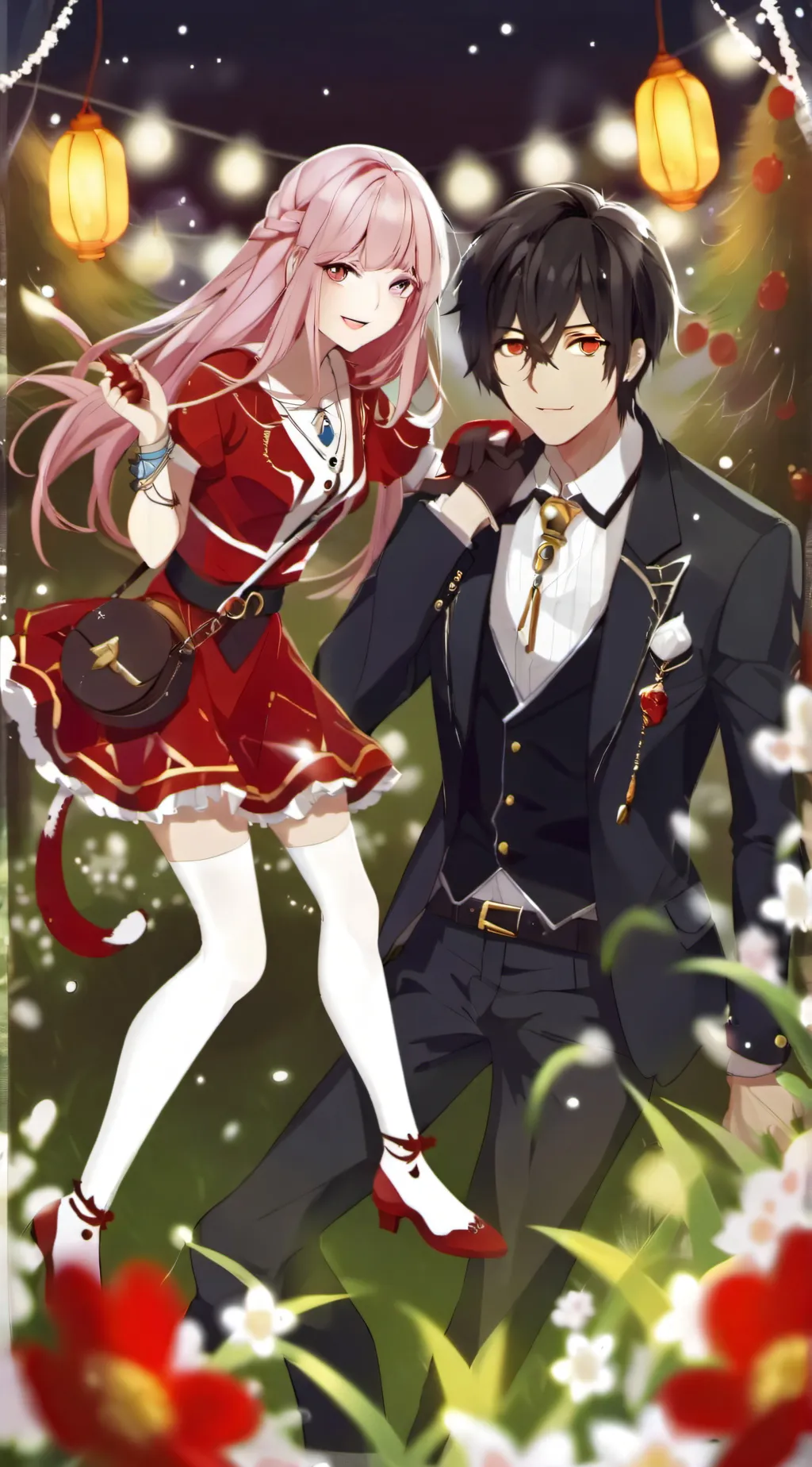 ai character:  dilan y tu😀 background