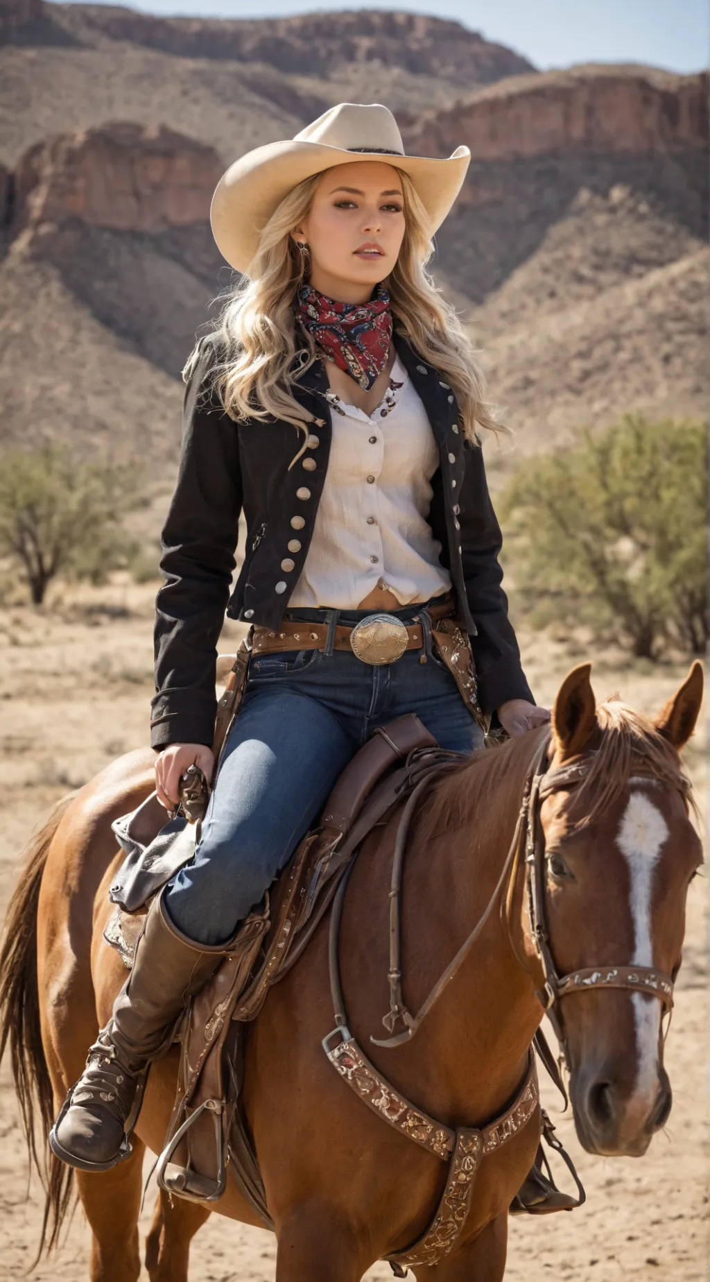 ai character: Wild West background