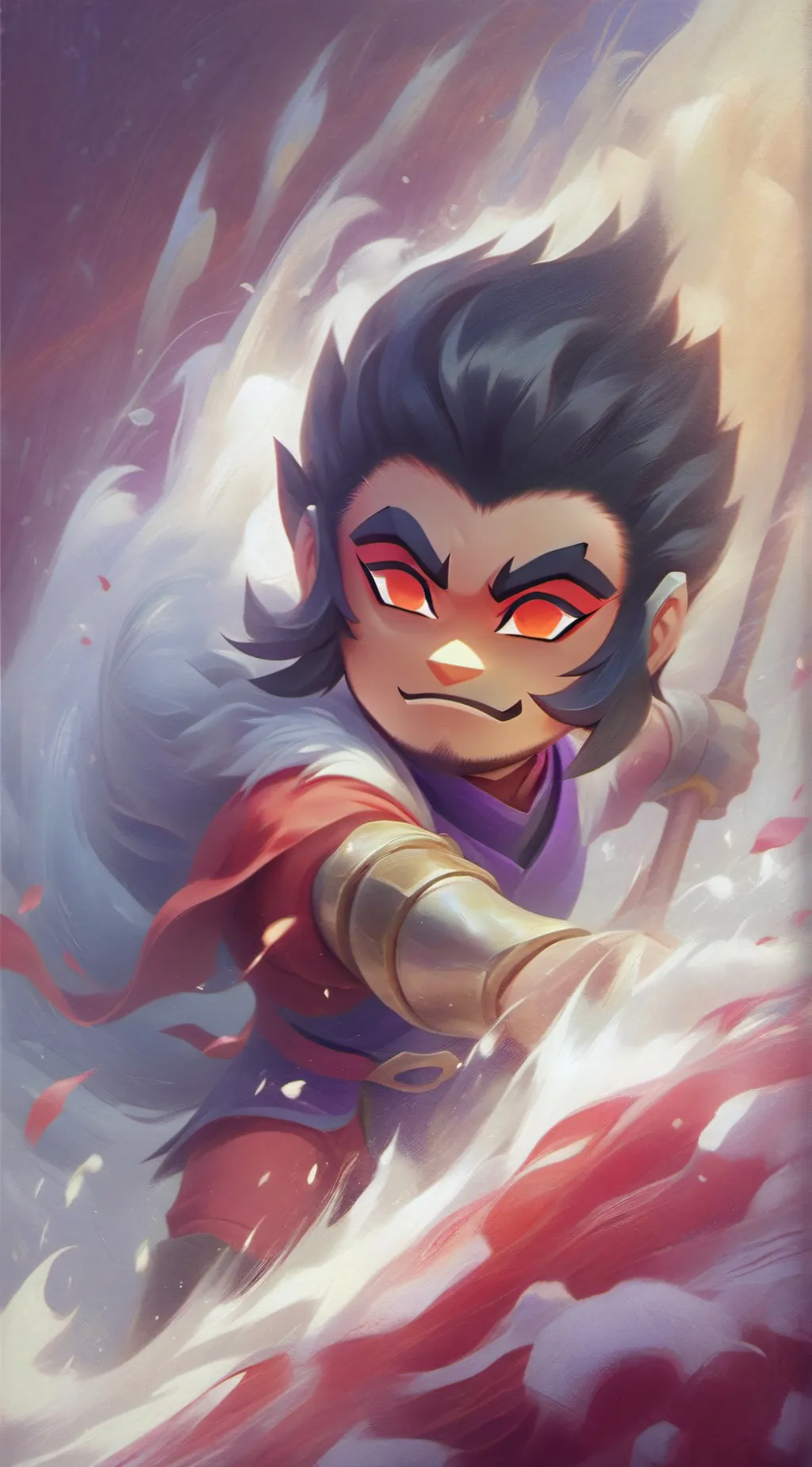 ai character: Macaque background