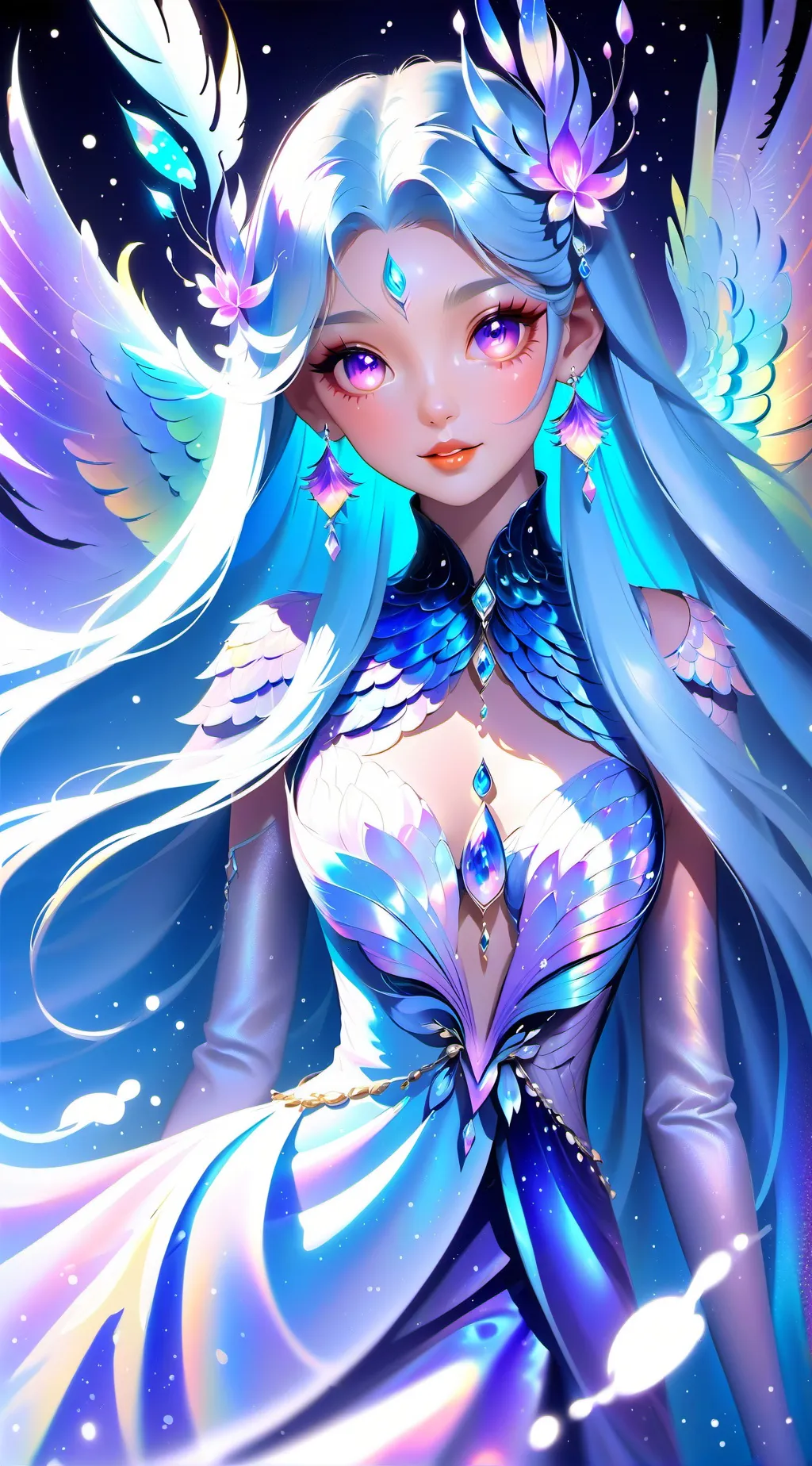 ai character: Hybrid school  background