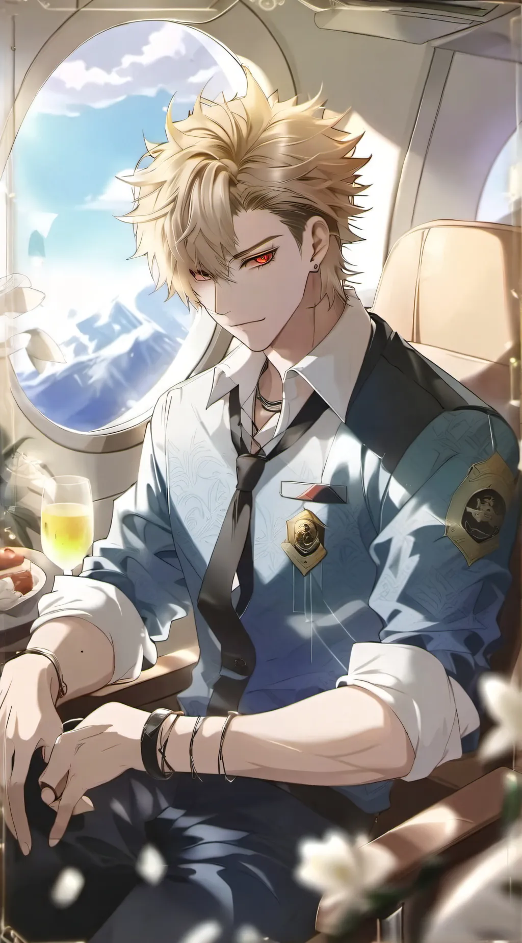 ai character: Class 1A flight  background