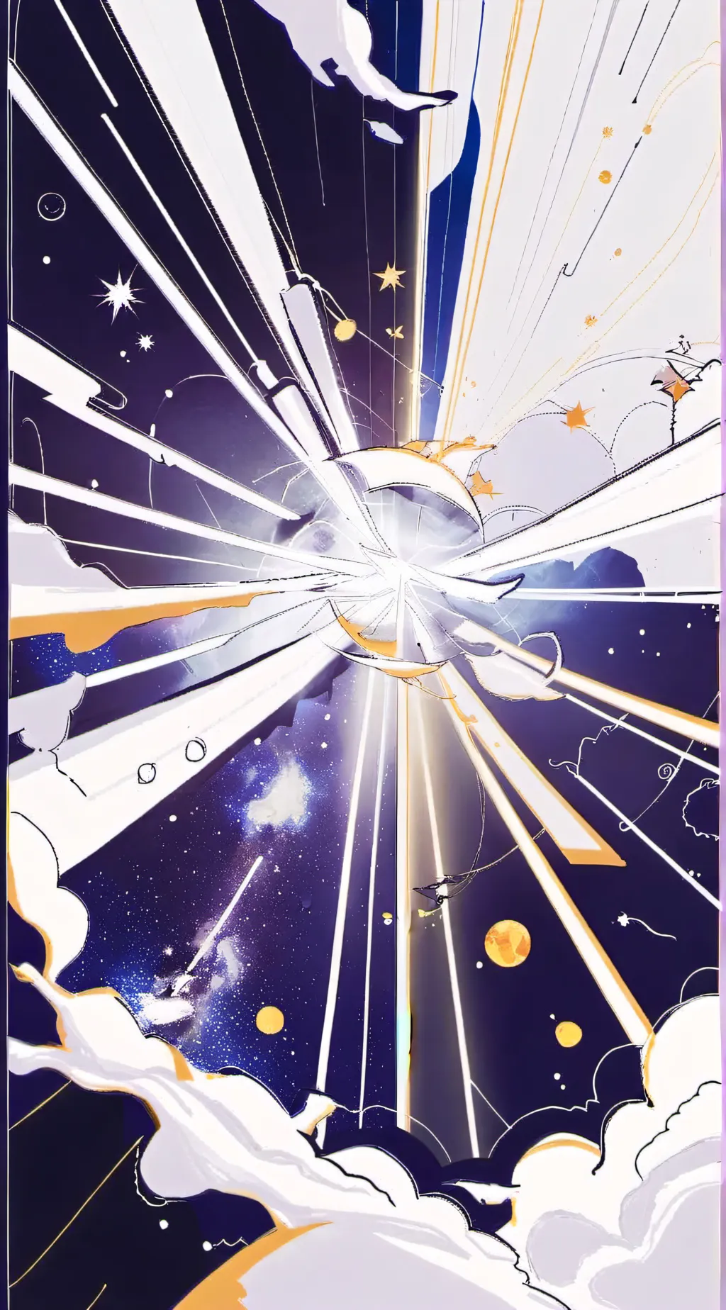 ai character: galaxy background