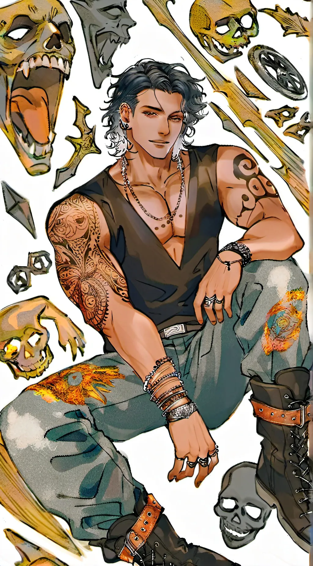 ai character: Dante background