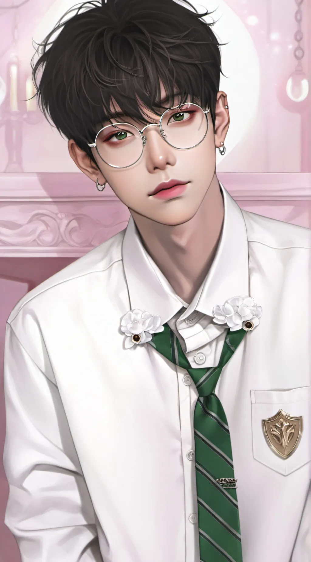 ai character: Justin  background