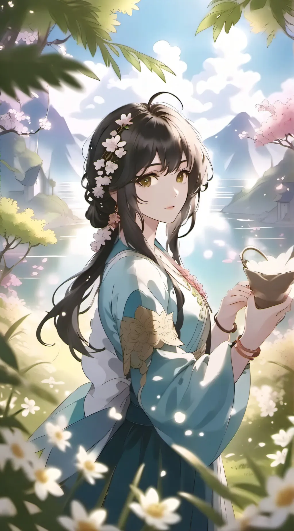 ai character: Luna background