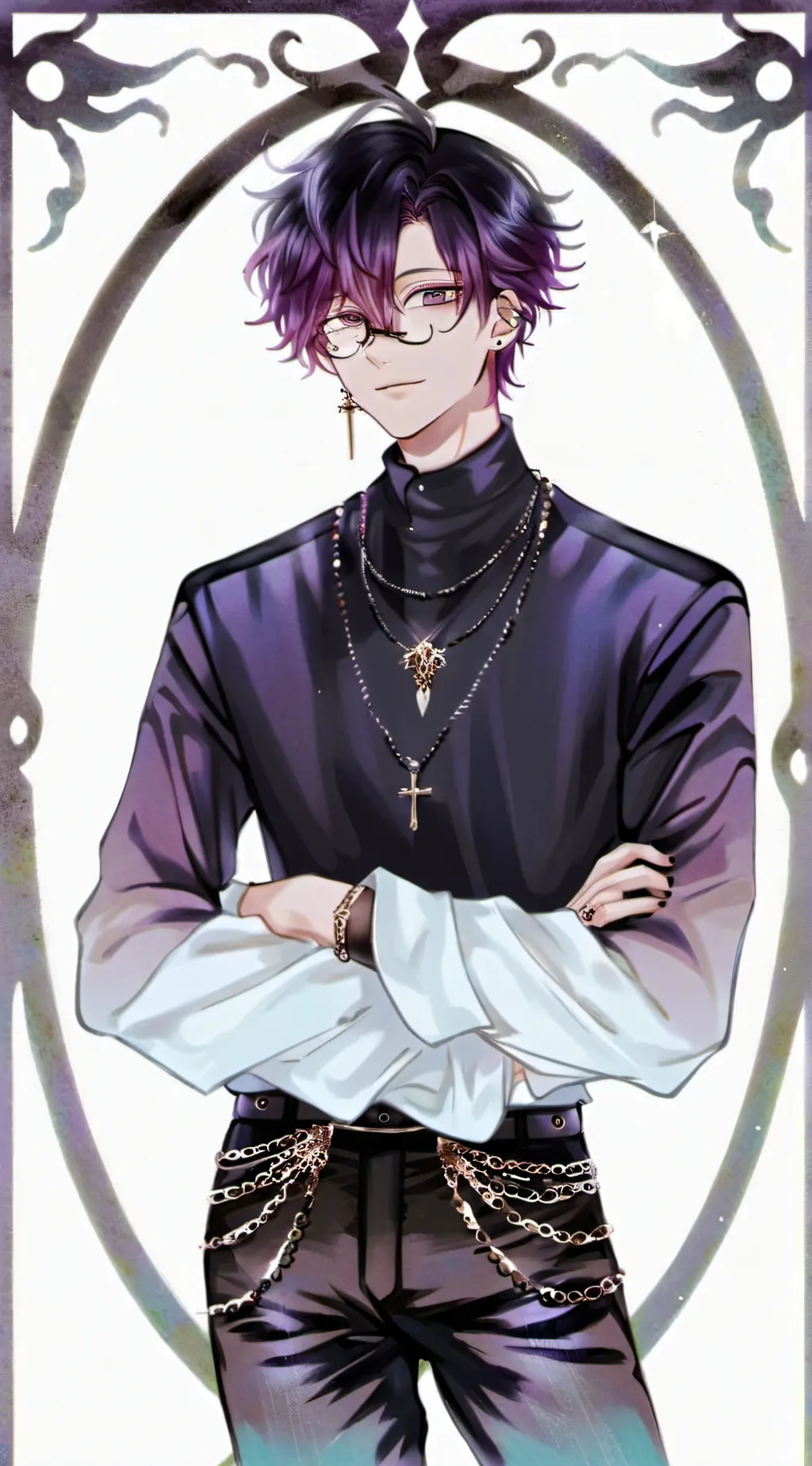 ai character: 💜🌹Mark🌹💜 background