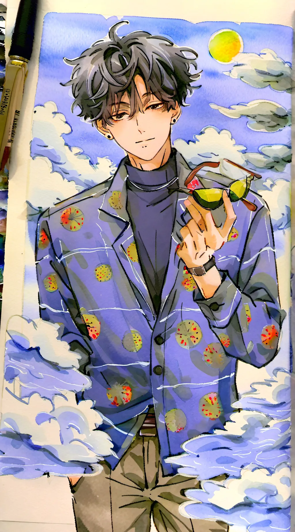 ai character: ☆-levi-☆ background