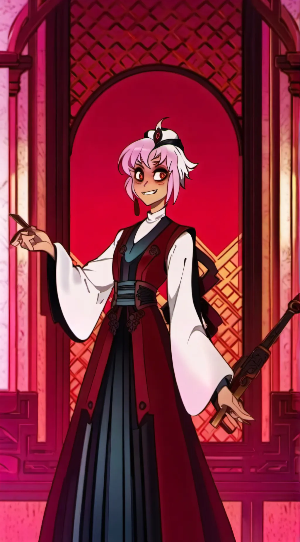 ai character: Overload Meeting background