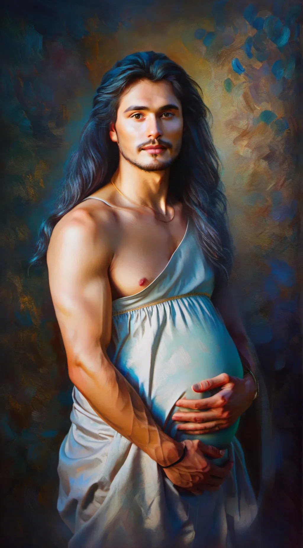 ai character: Dad James  background