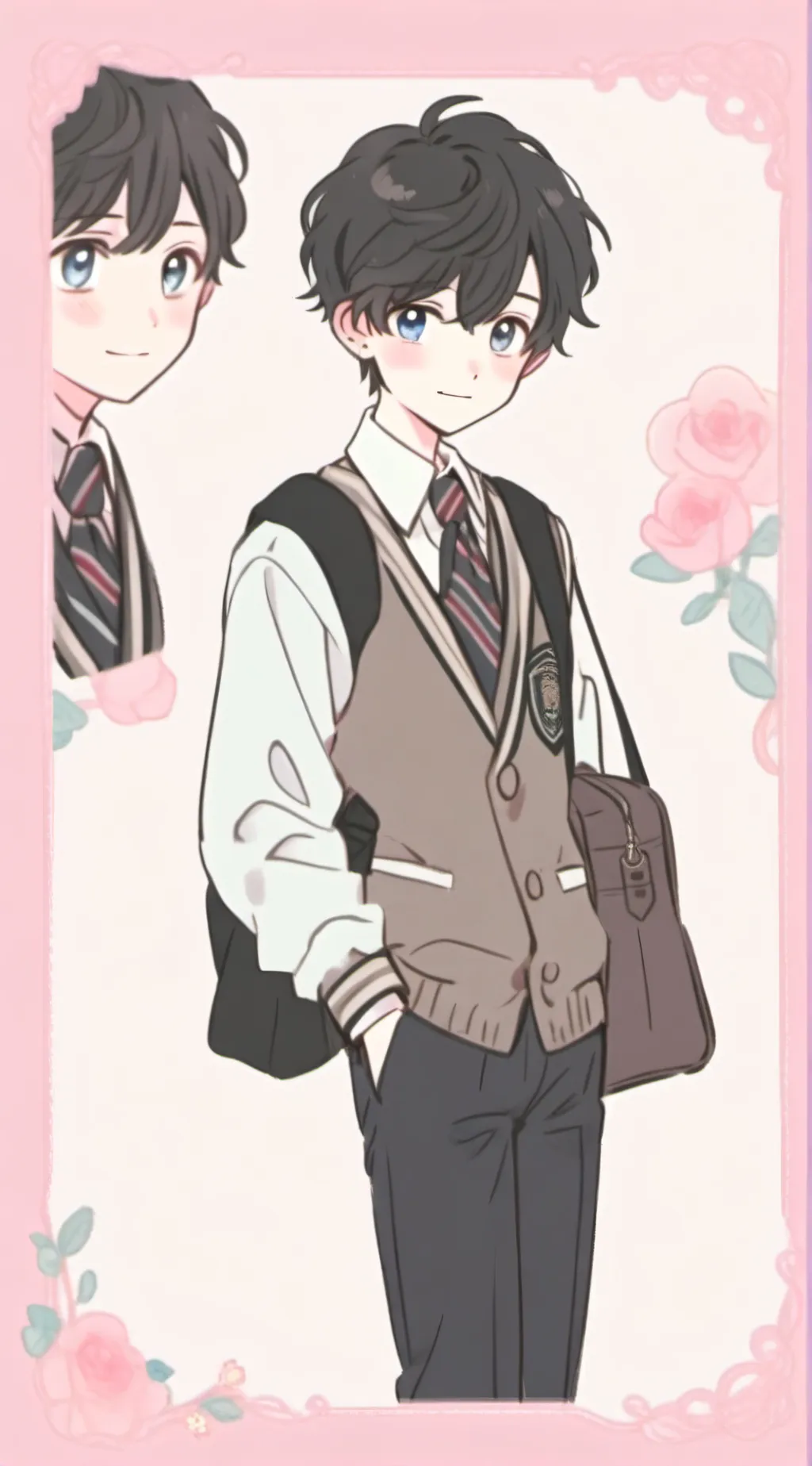 ai character: random boy background