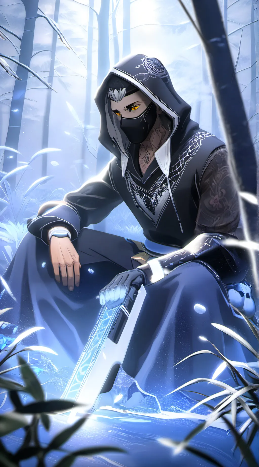 ai character: Adam  background