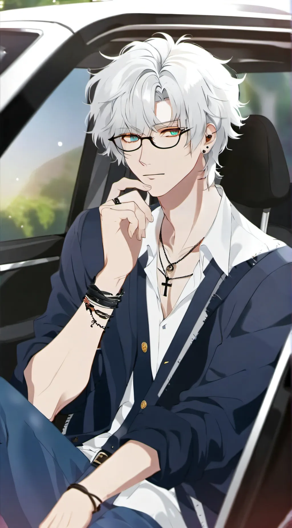 ai character: •⁠♥V⁠♥• background