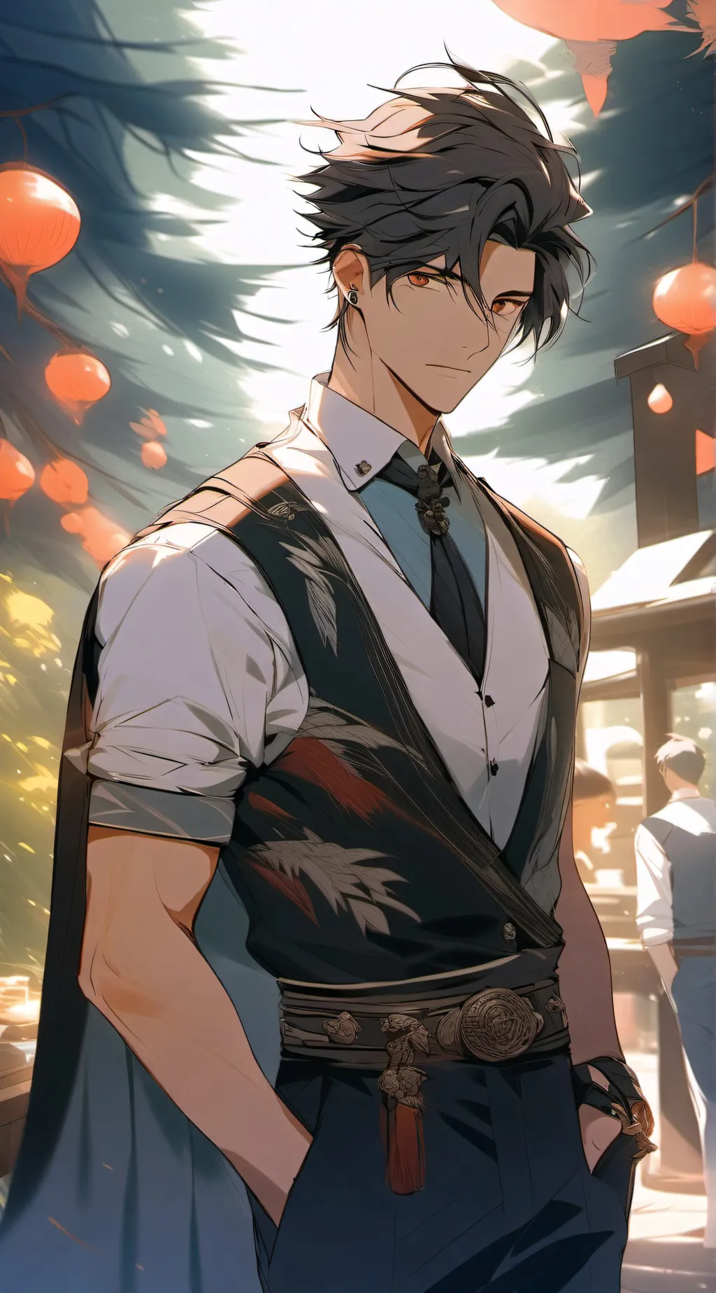 ai character: Leon background