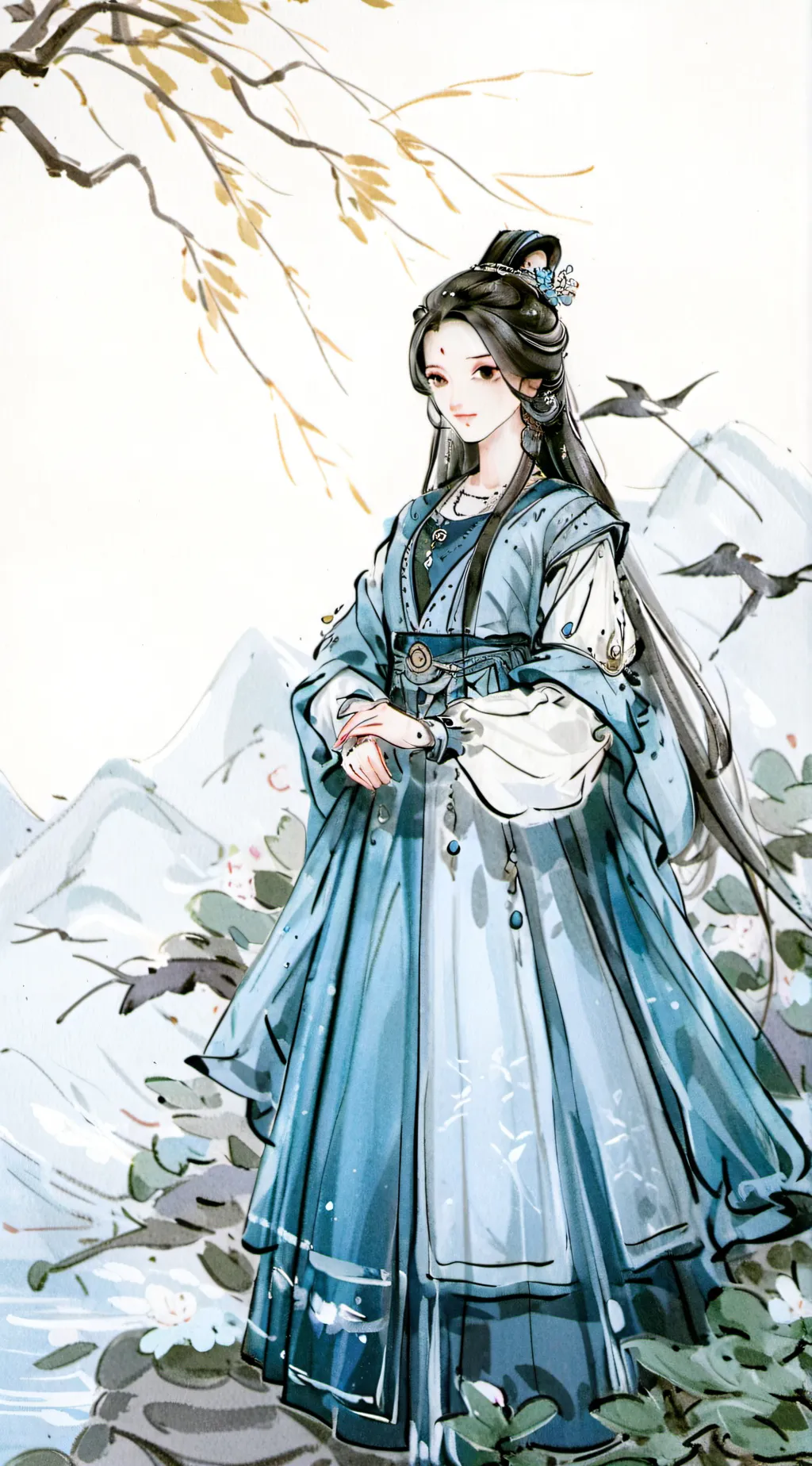 ai character: hashira background