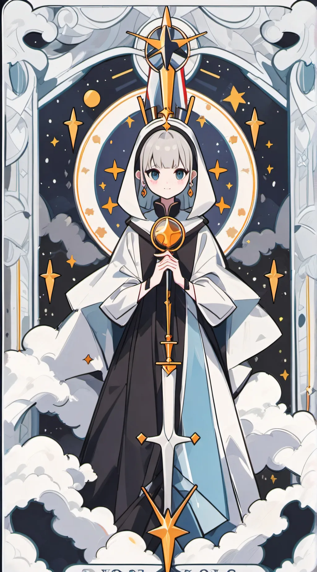 ai character: Queen of the moon background