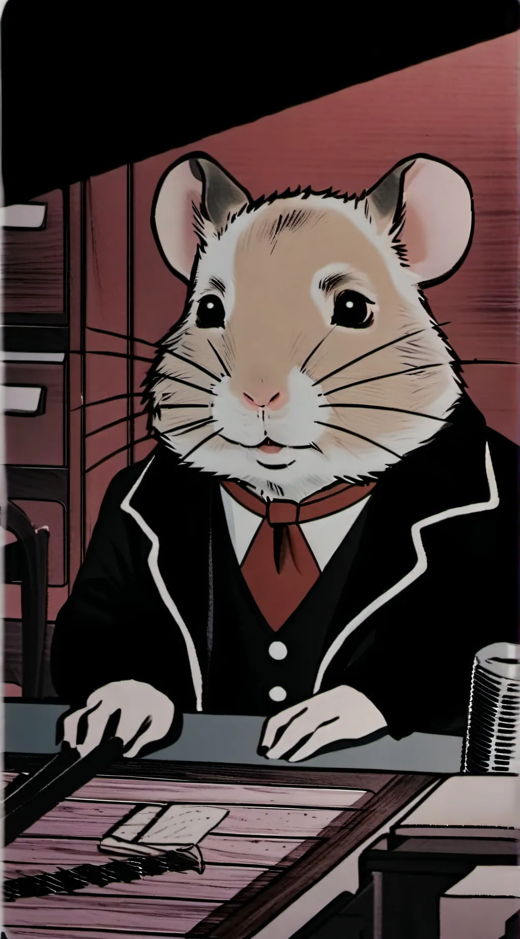 ai character: school camp<: background