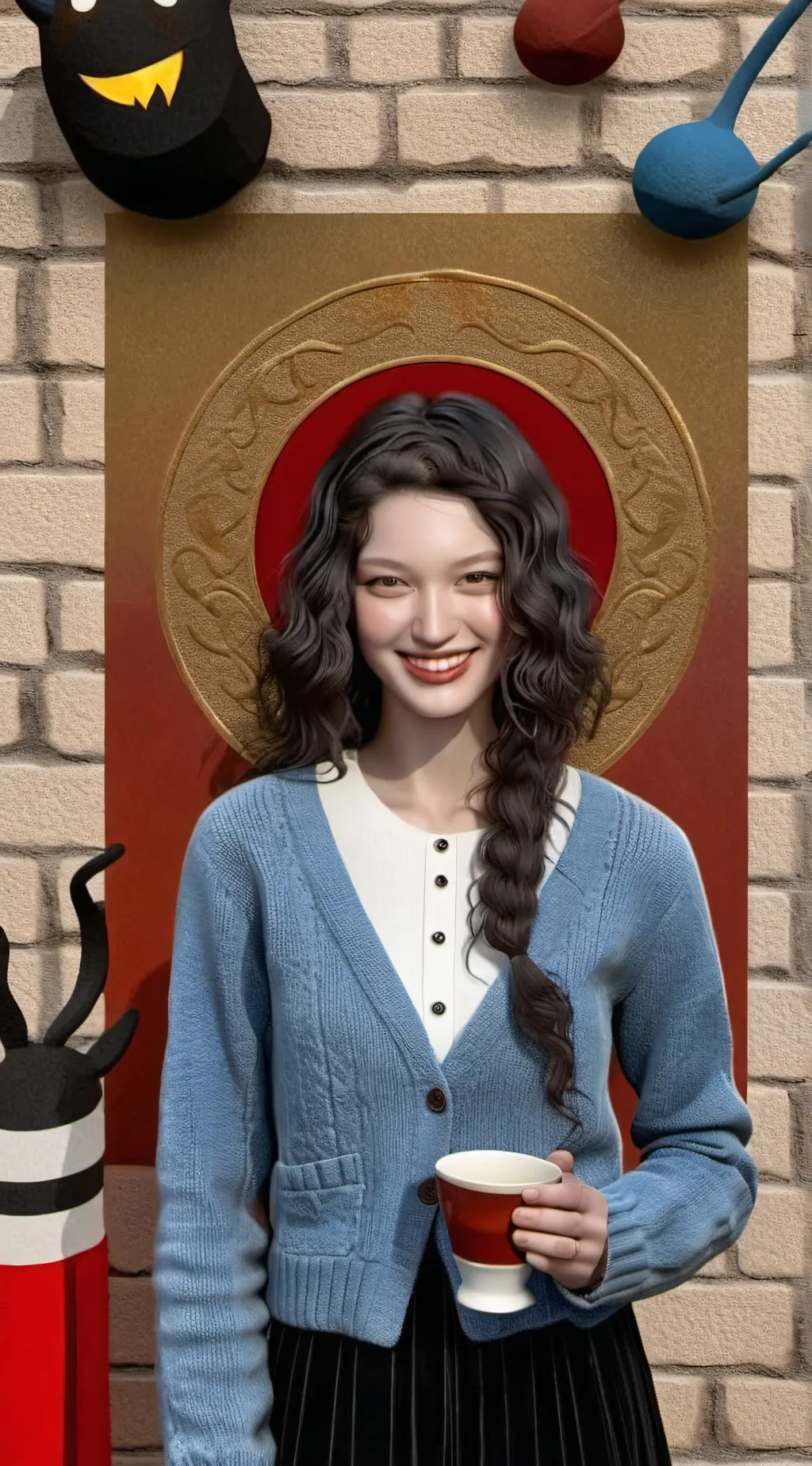 ai character: newjeans  background