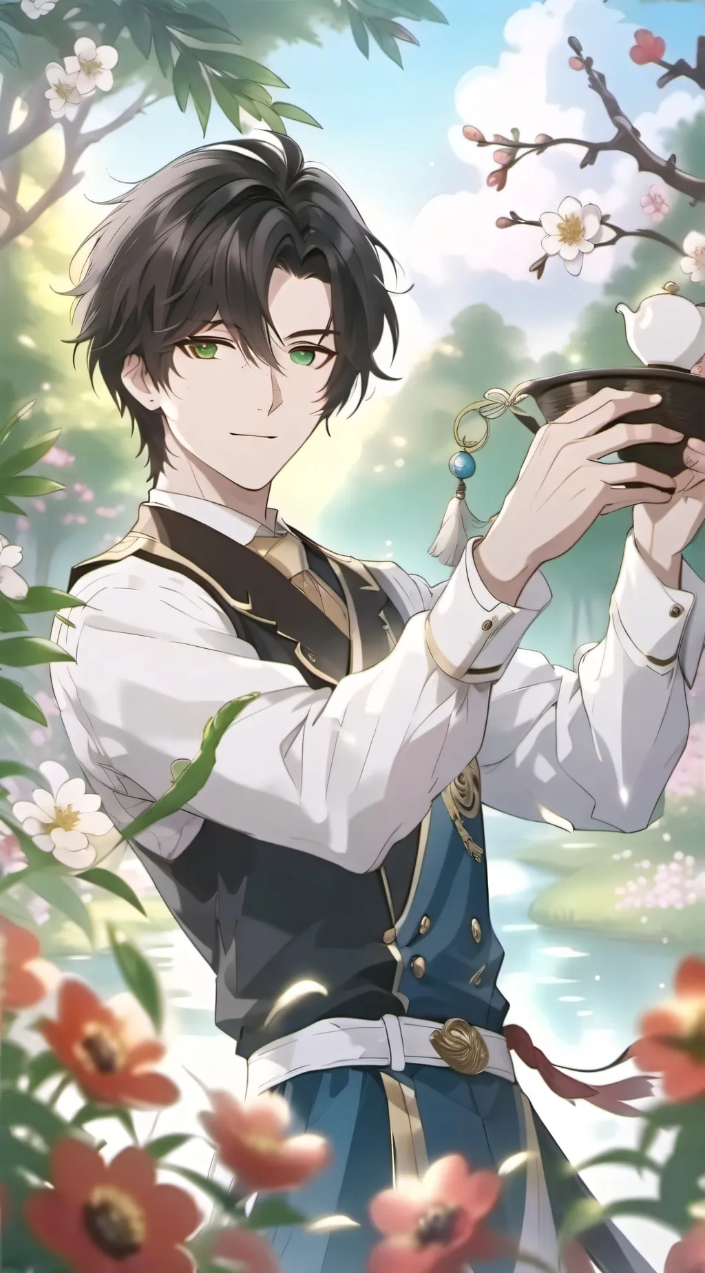 ai character: Ewen  background