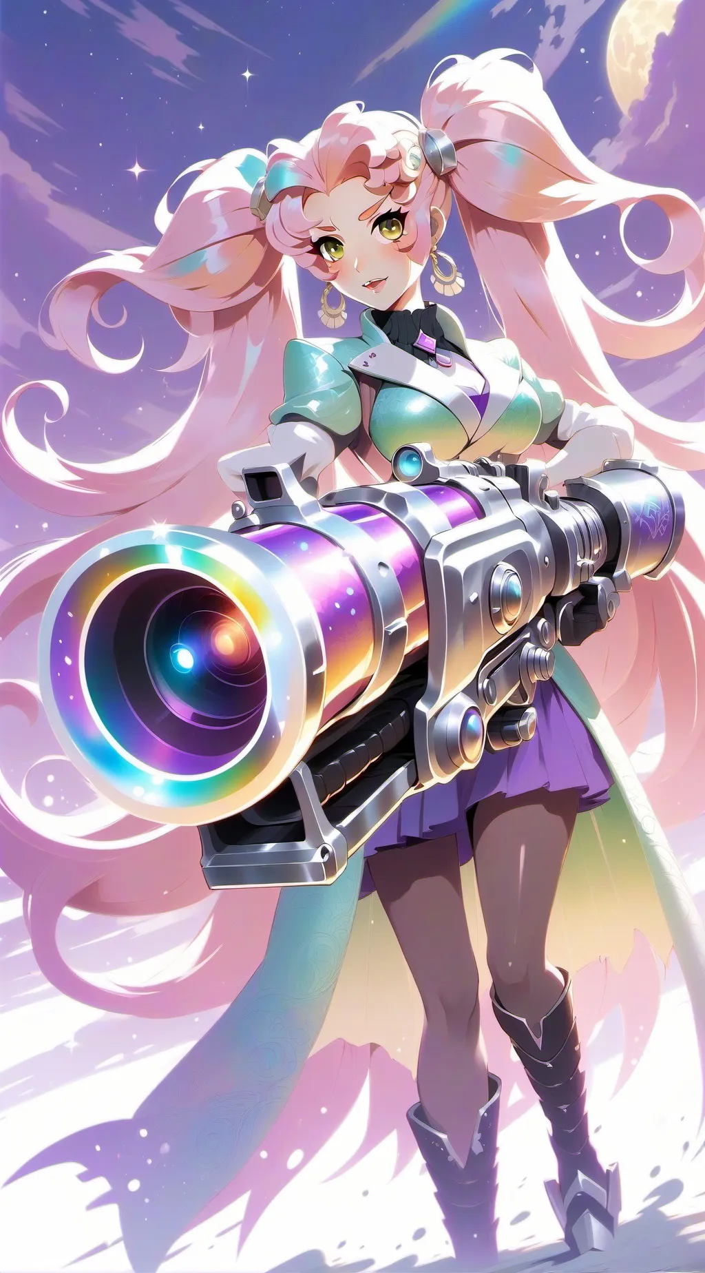 ai character: Lady sun background