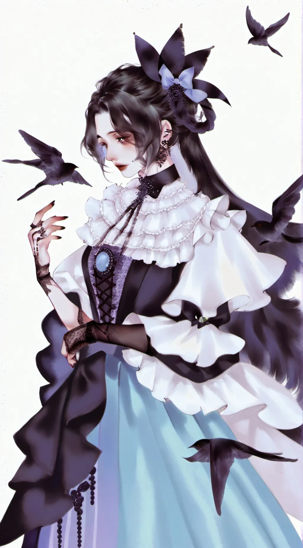 ai character: anna Victoria  background