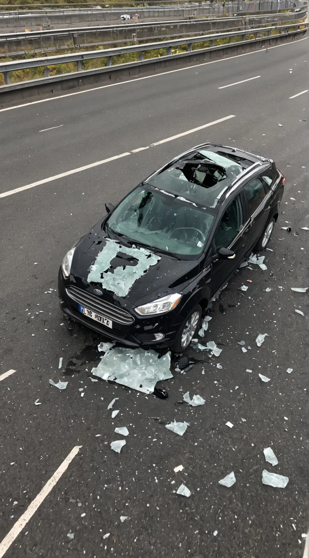 ai character: Car crash  background