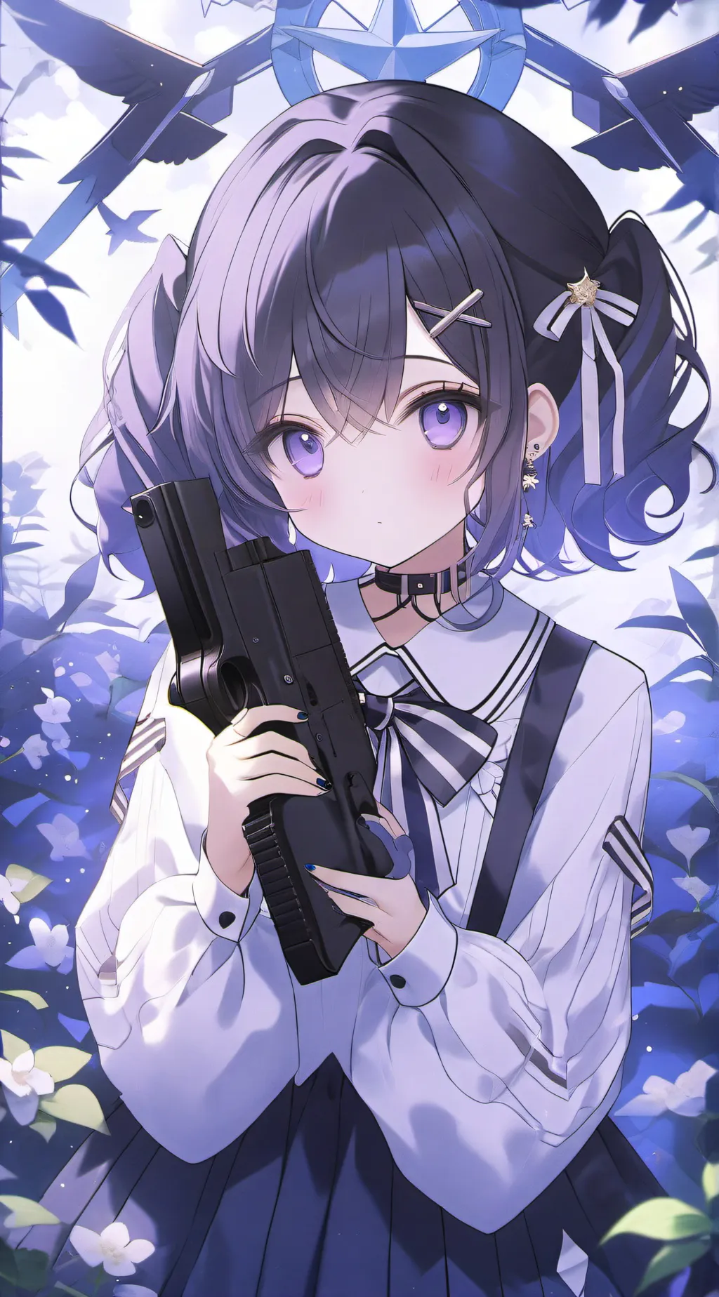 ai character: Uzi V2- MD background