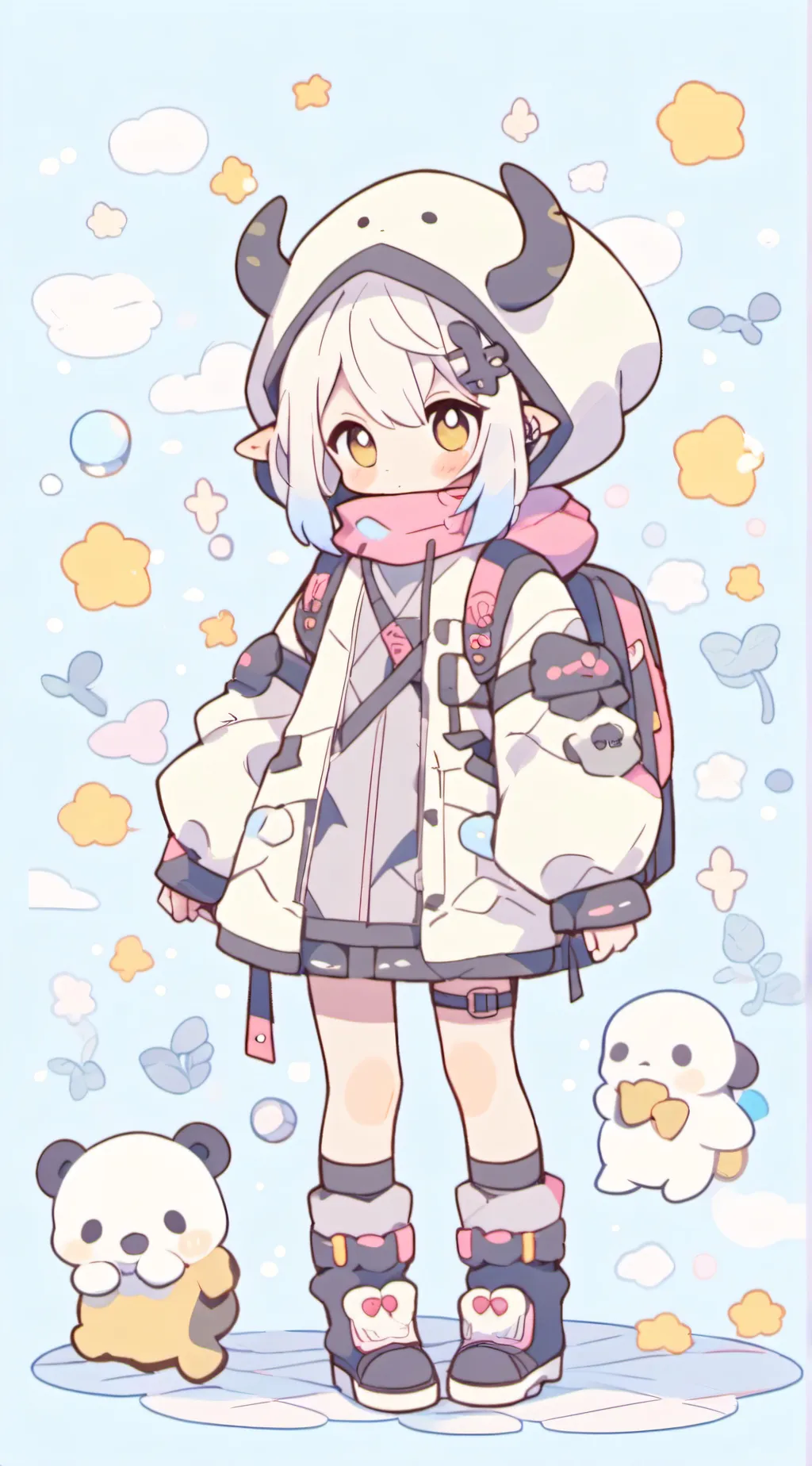 ai character: sever scraps background