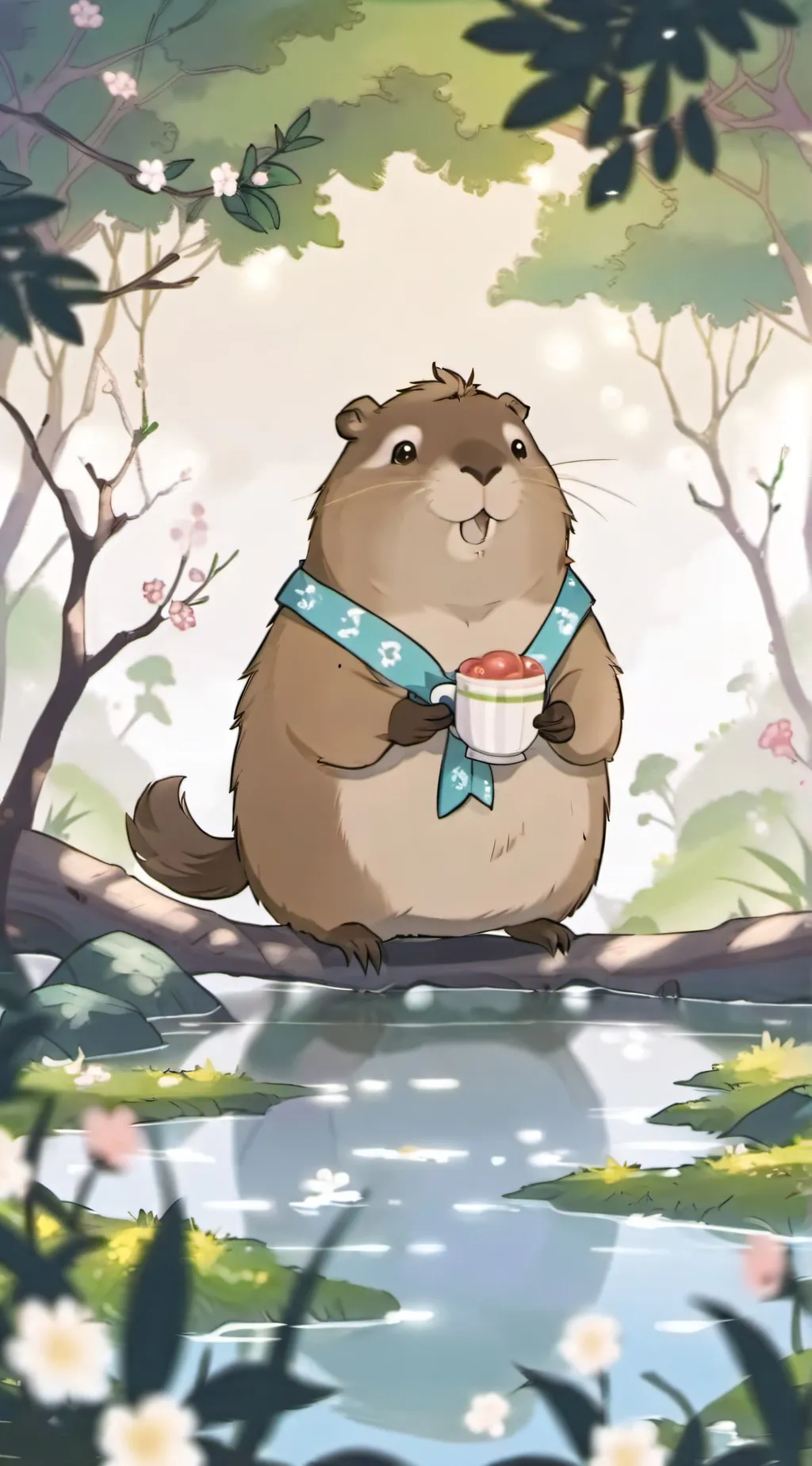 ai character: Chile the capybara background