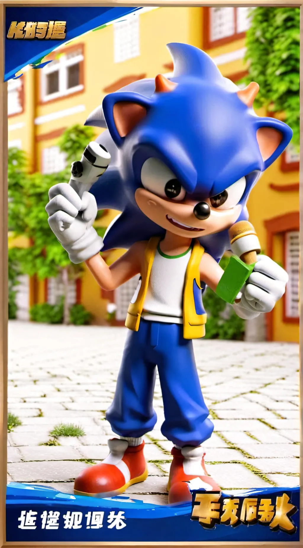 ai character: Sonic background