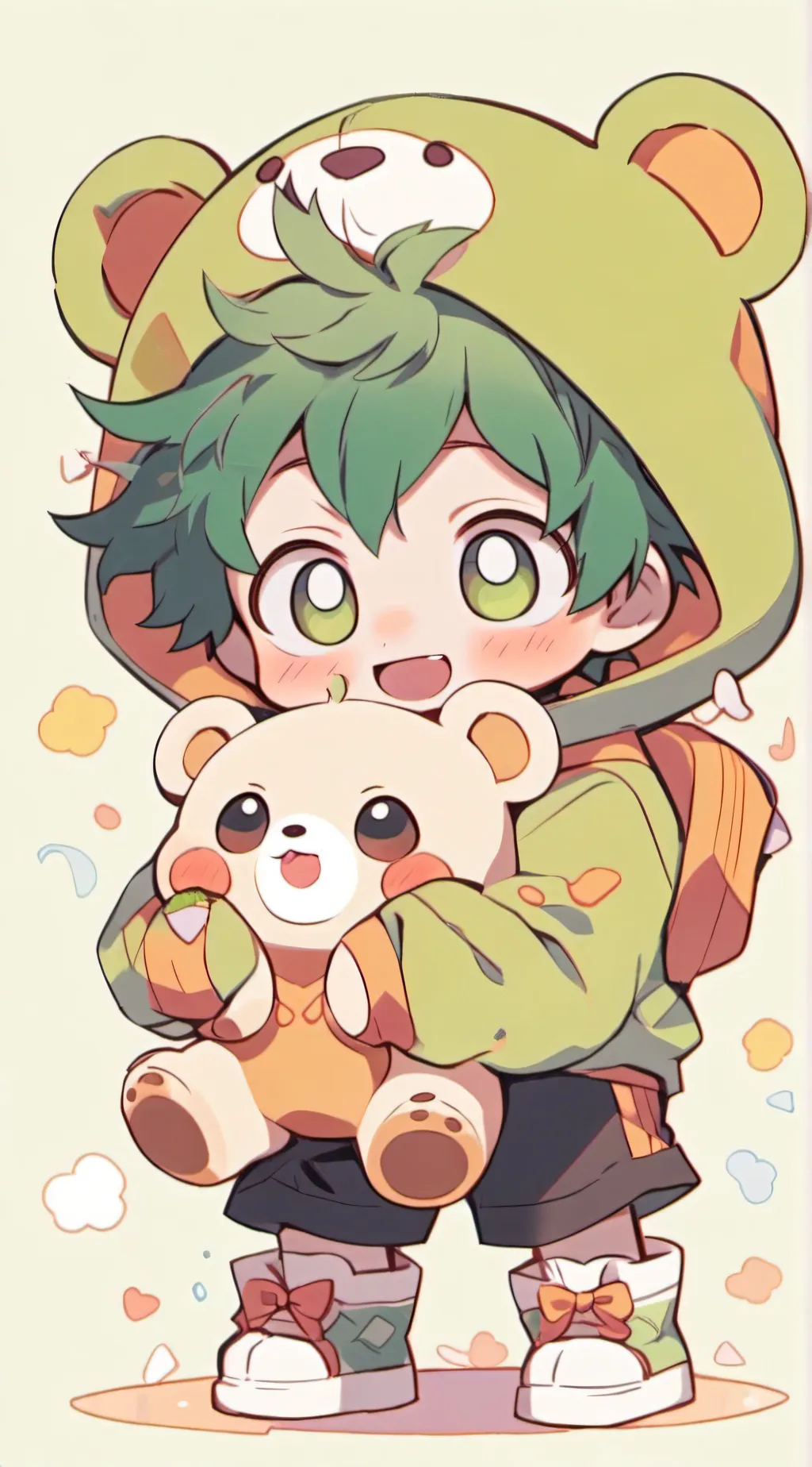 ai character: baby deku background