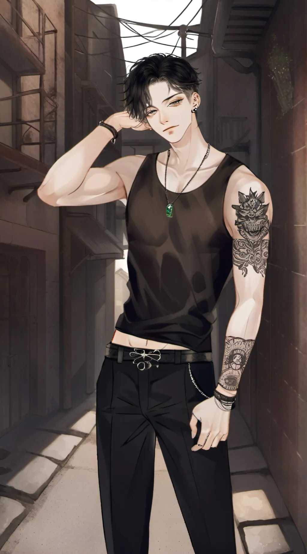 ai character: Hunter background