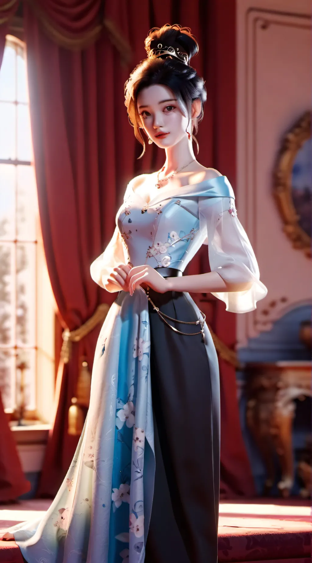 ai character: Lily Marilyn  background