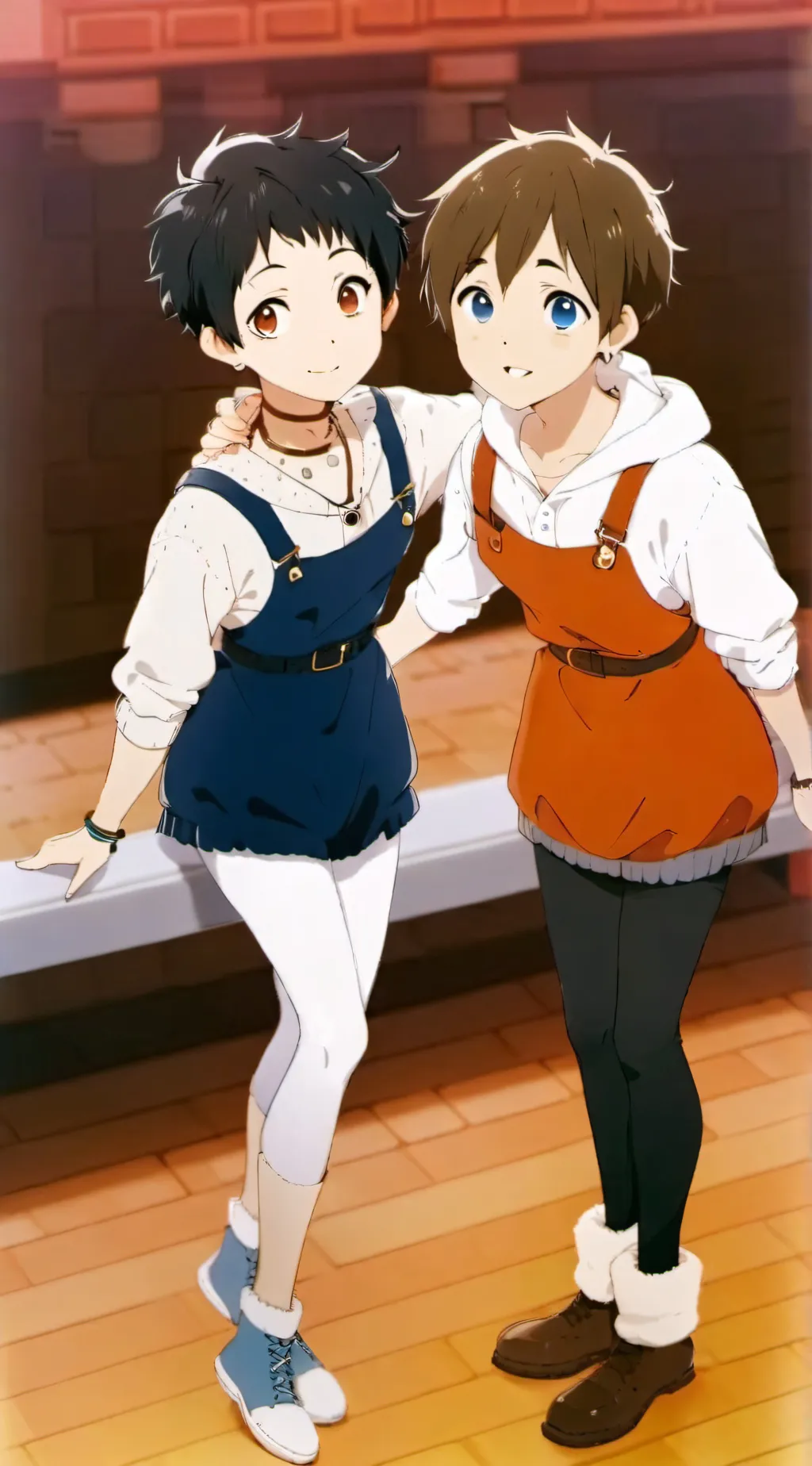 ai character: Selena y Apolonia background