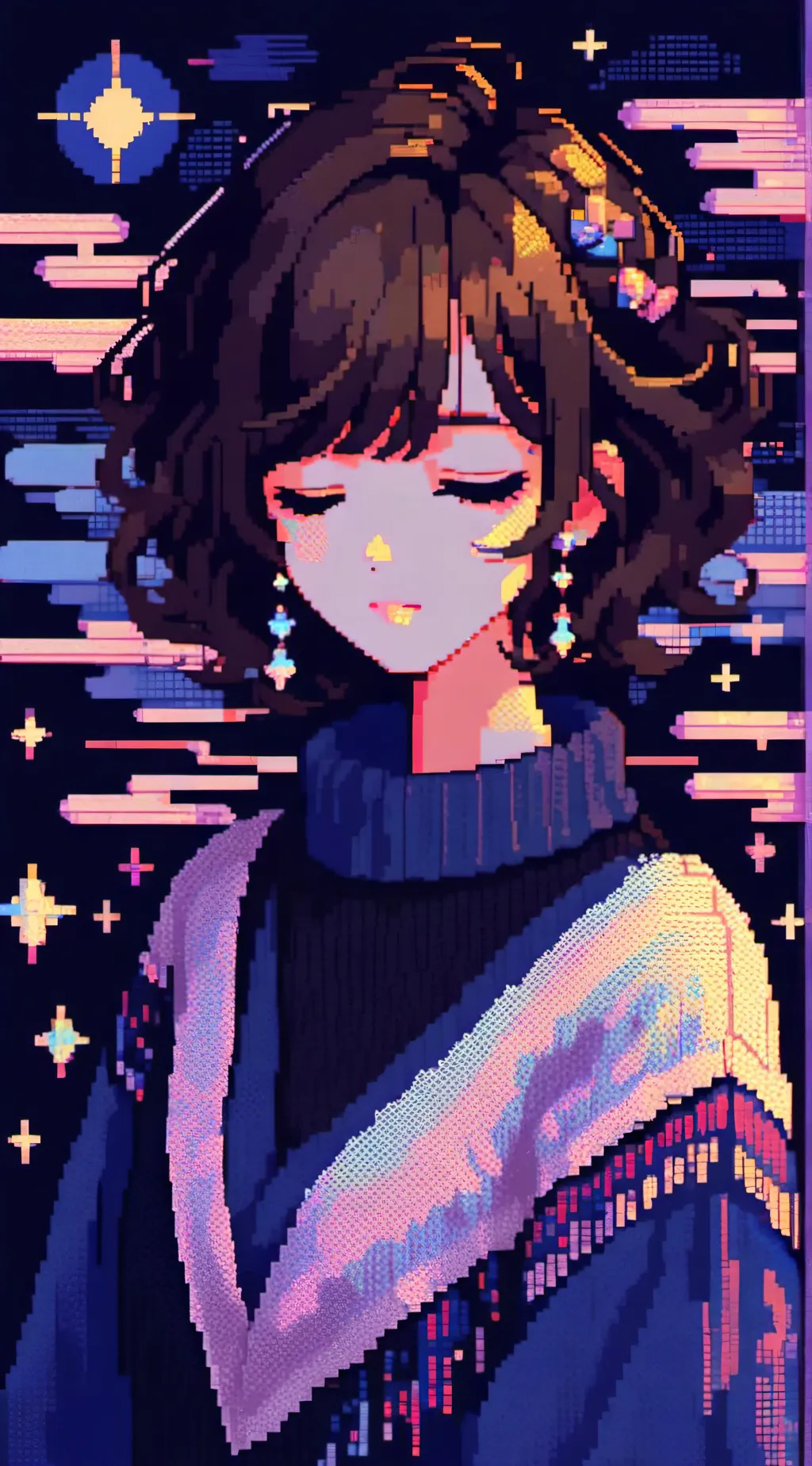 ai character: frisk and sans background