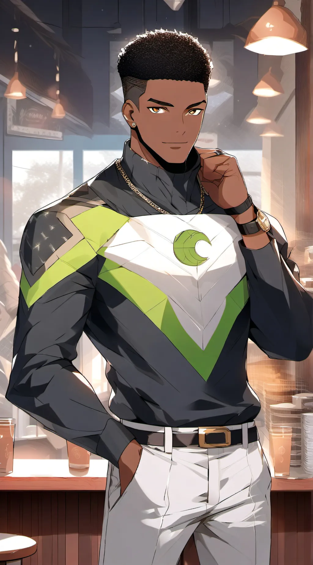 ai character: Johnny Mackon  background