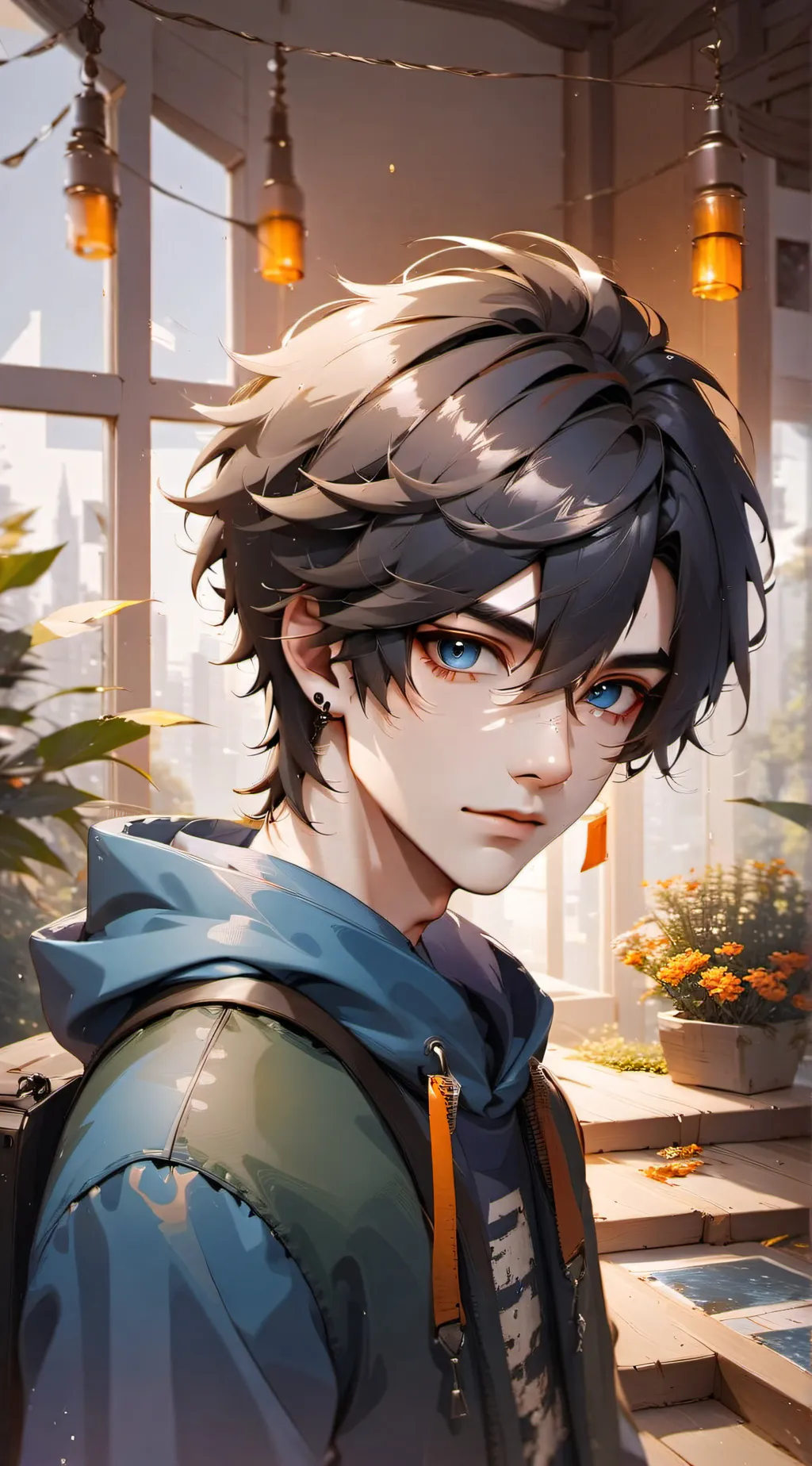 ai character: Jacob  background