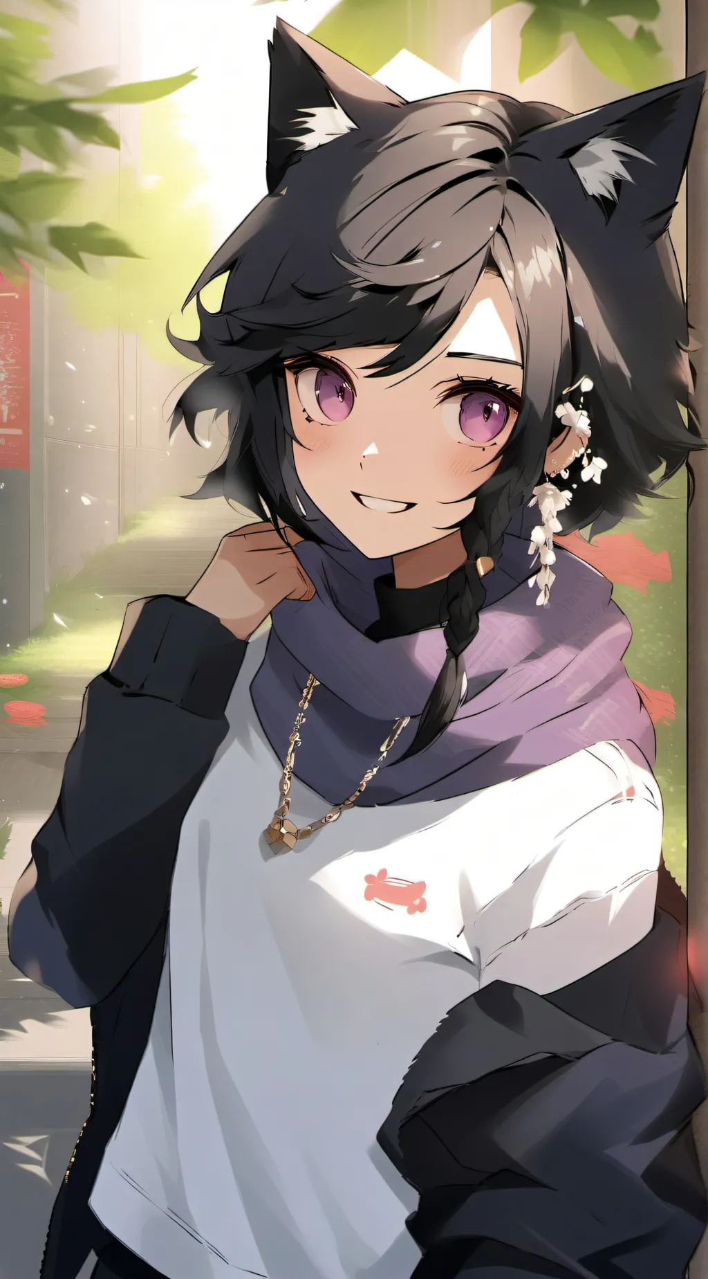 ai character: neko background