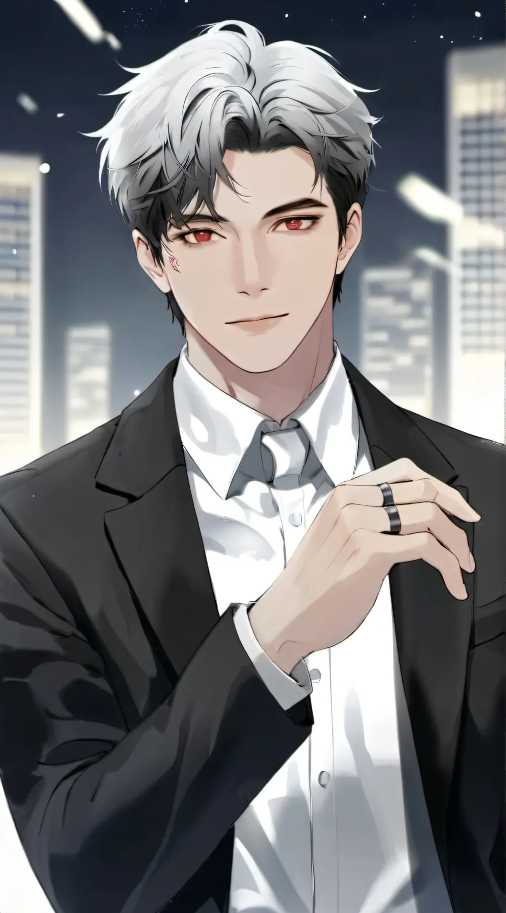 ai character: Man background