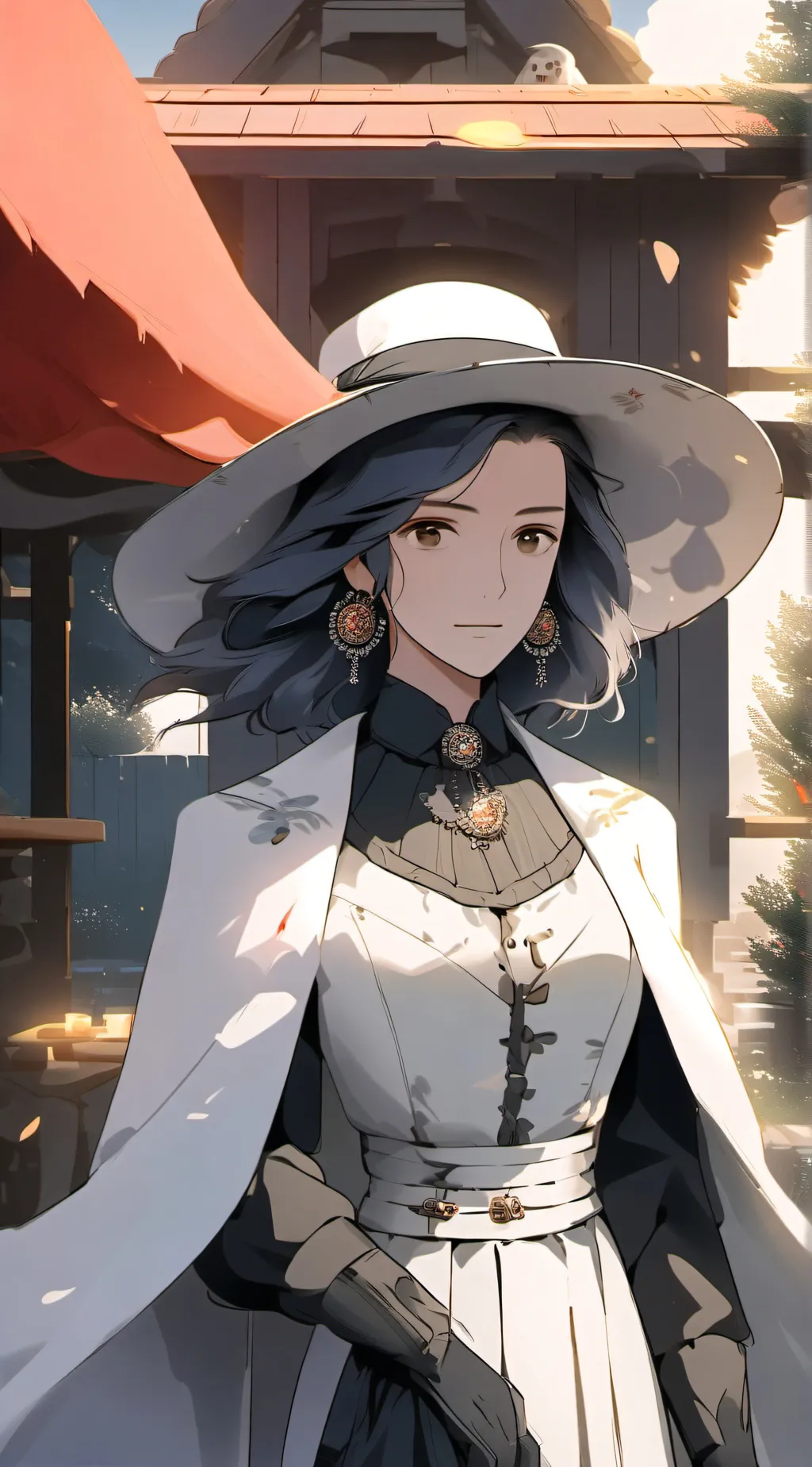 ai character: Hogwarts.  background