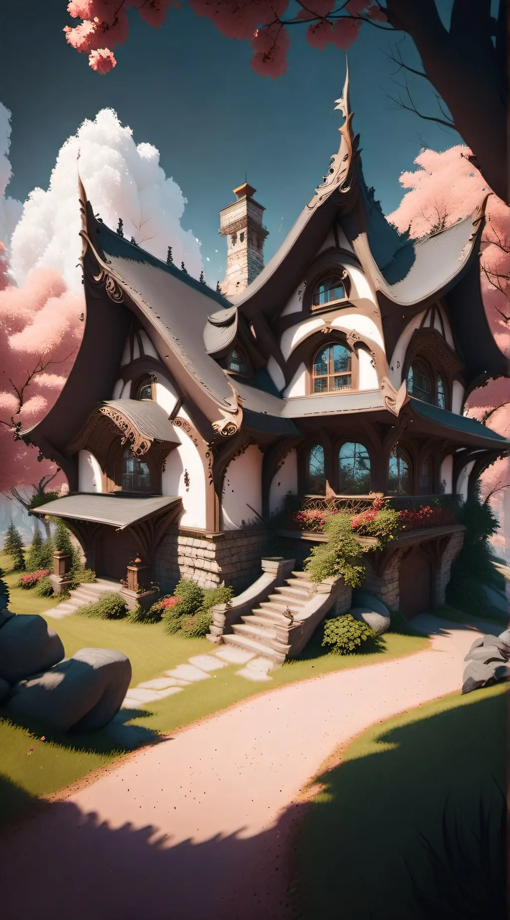 ai character: Mha Fantasy AU✨ background