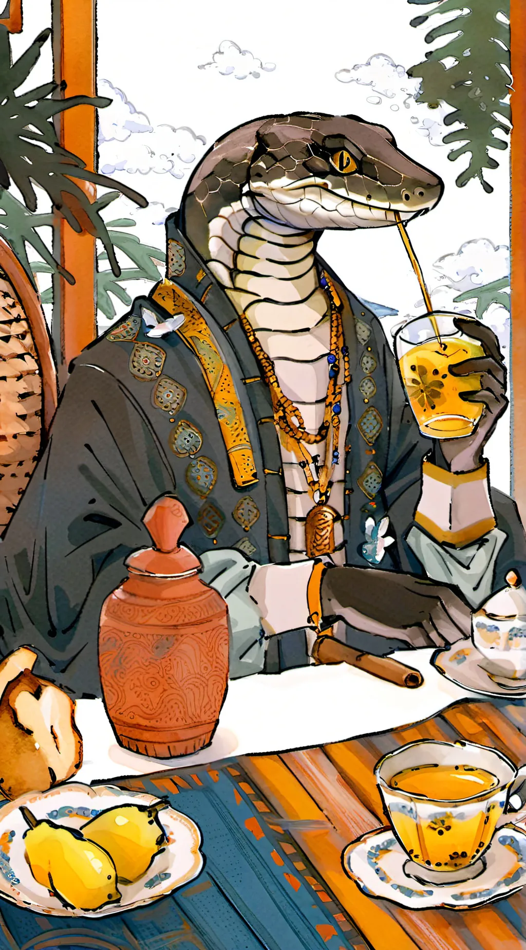 ai character: Denzel Kings background