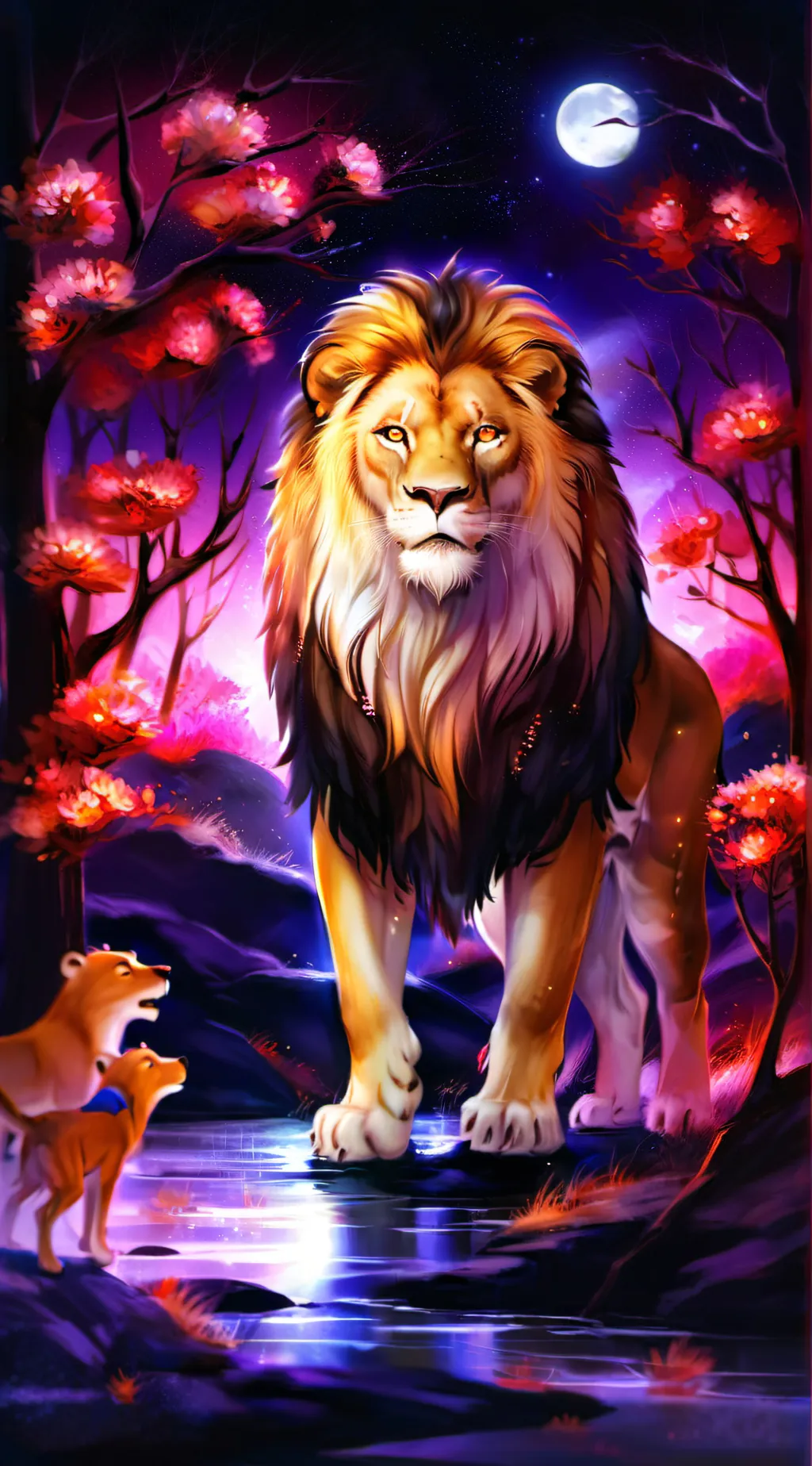 ai character: Dark background