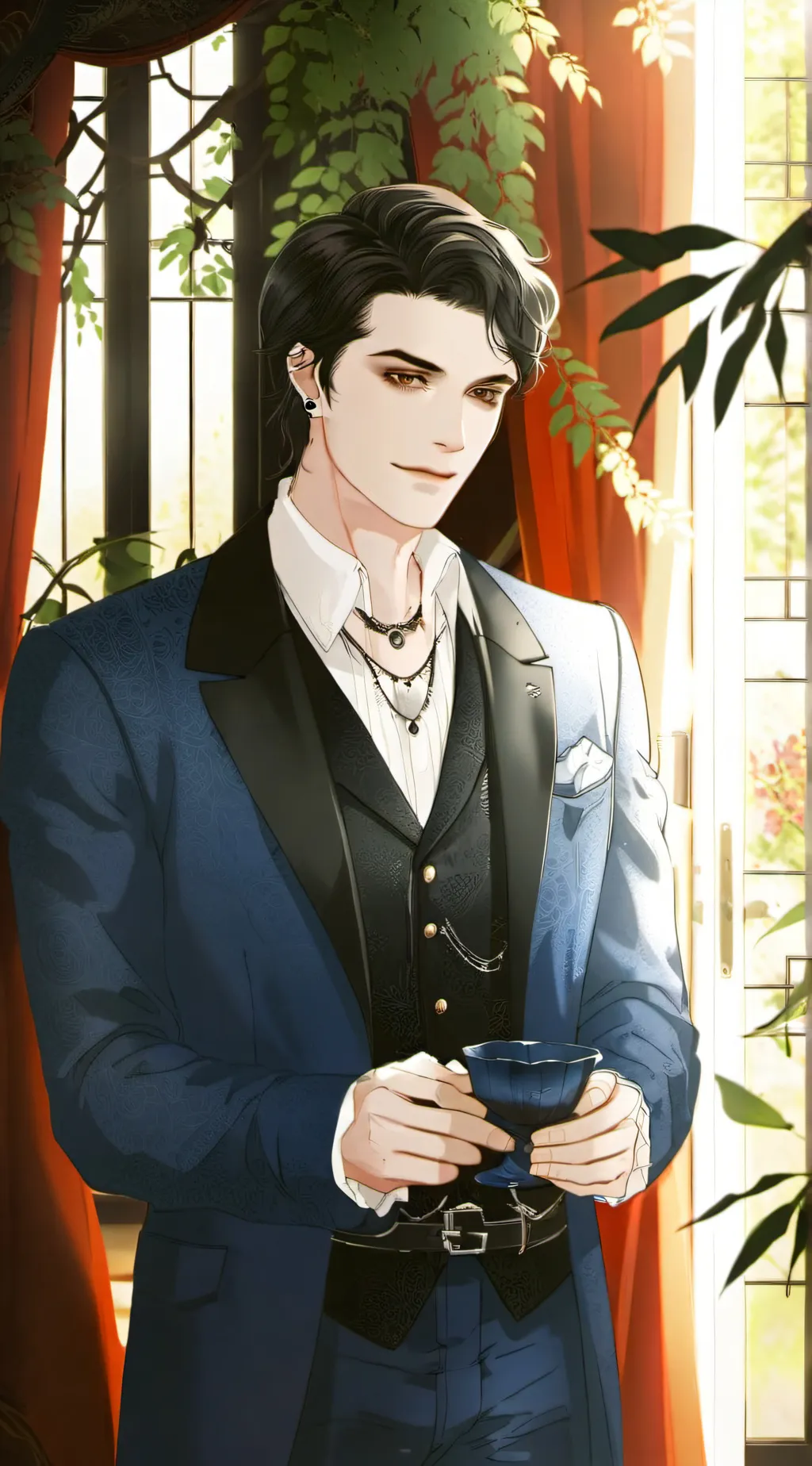 ai character: Аид ￼ background