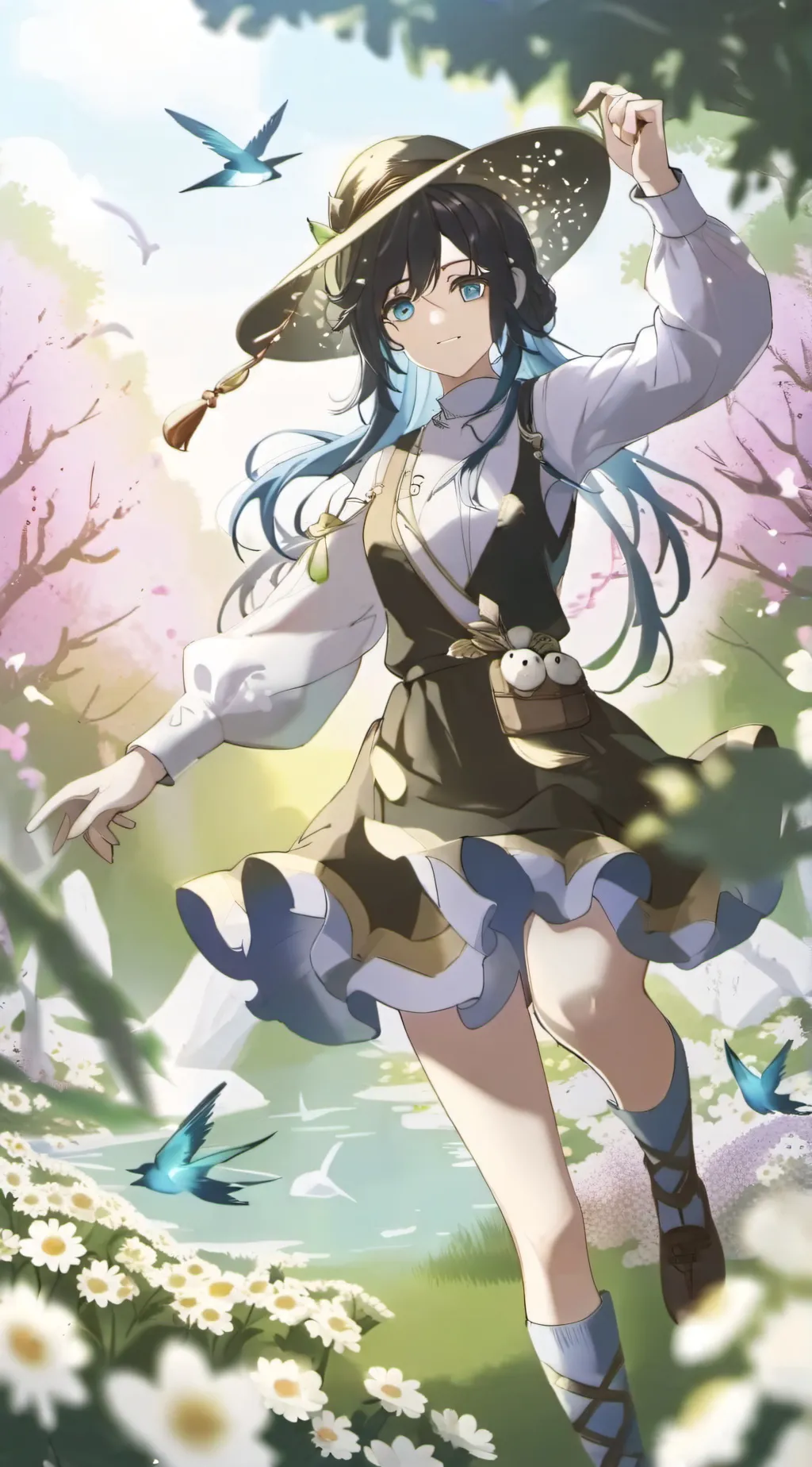 ai character: julia  background