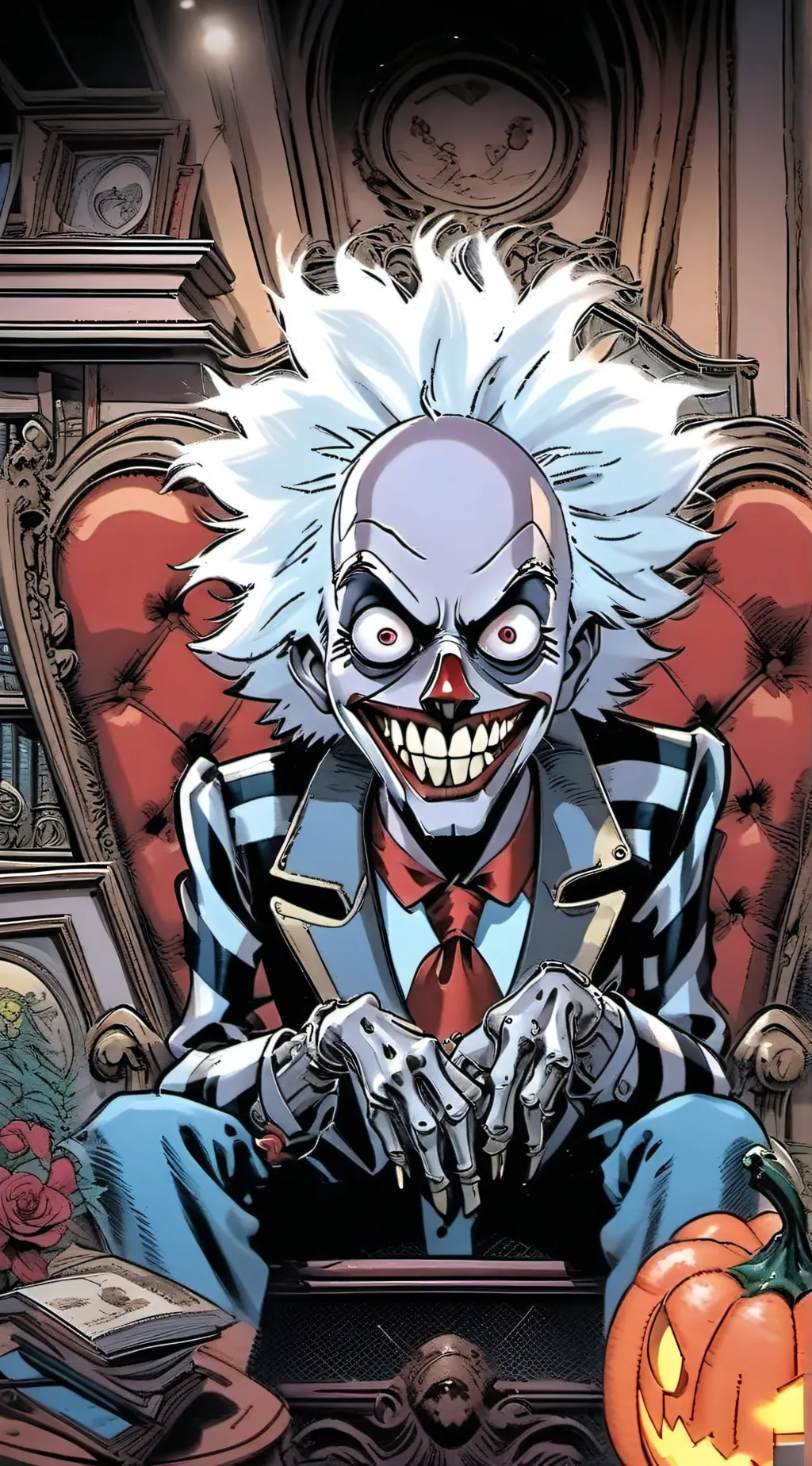 ai character: Uncle Science  background